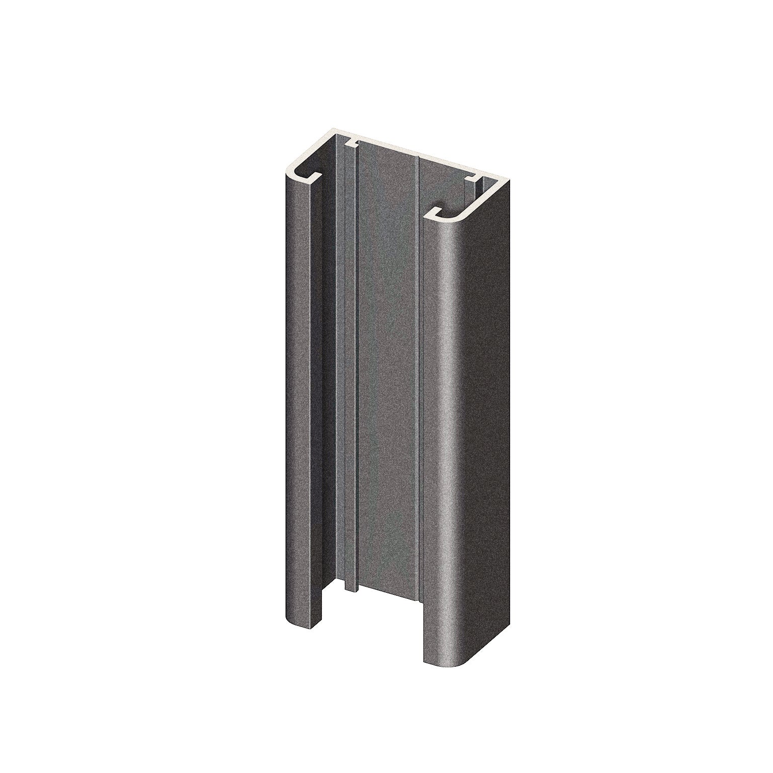 Glissière aluminium pour clôture Klos up! gris sablé, l.2,2 x H.120 cm - 3
