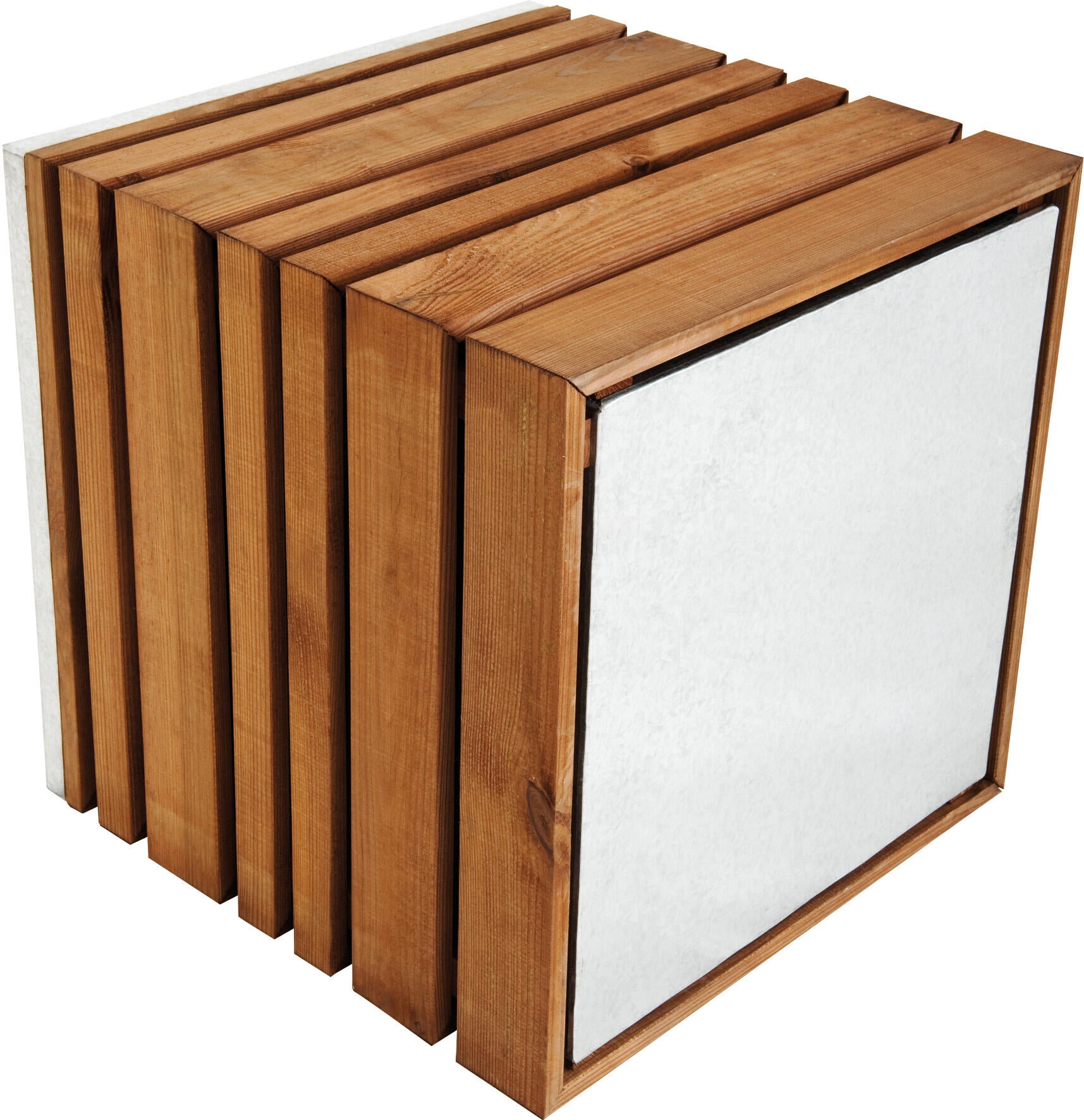 Bac LIGN Z en pin traité brun, CERLAND, L.50 x l.50 x H.50 cm - 5