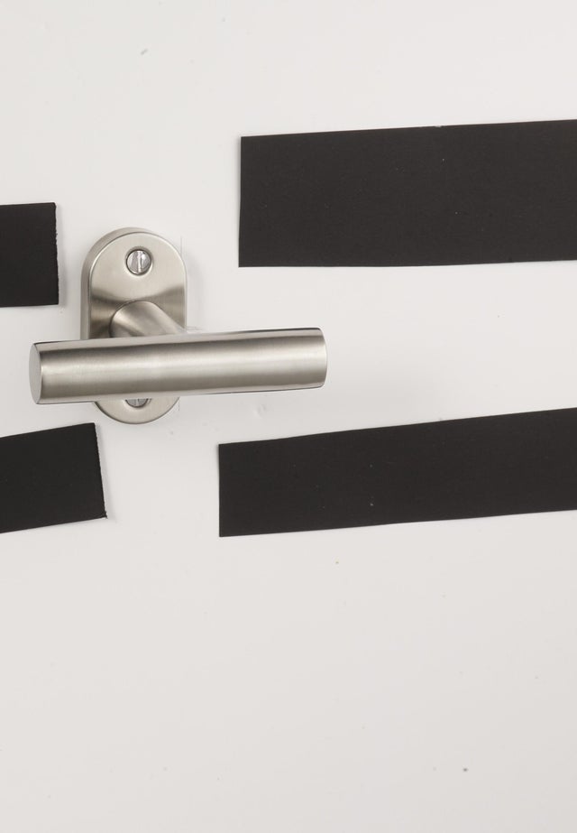 Poignée de fenêtre INSPIRE Sara, acier inoxydable brossé nickel