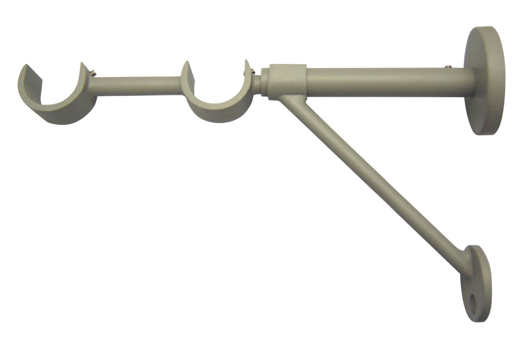 Support extensible tringle à rideau Cosy, 28 mm gris sablé INSPIRE ...