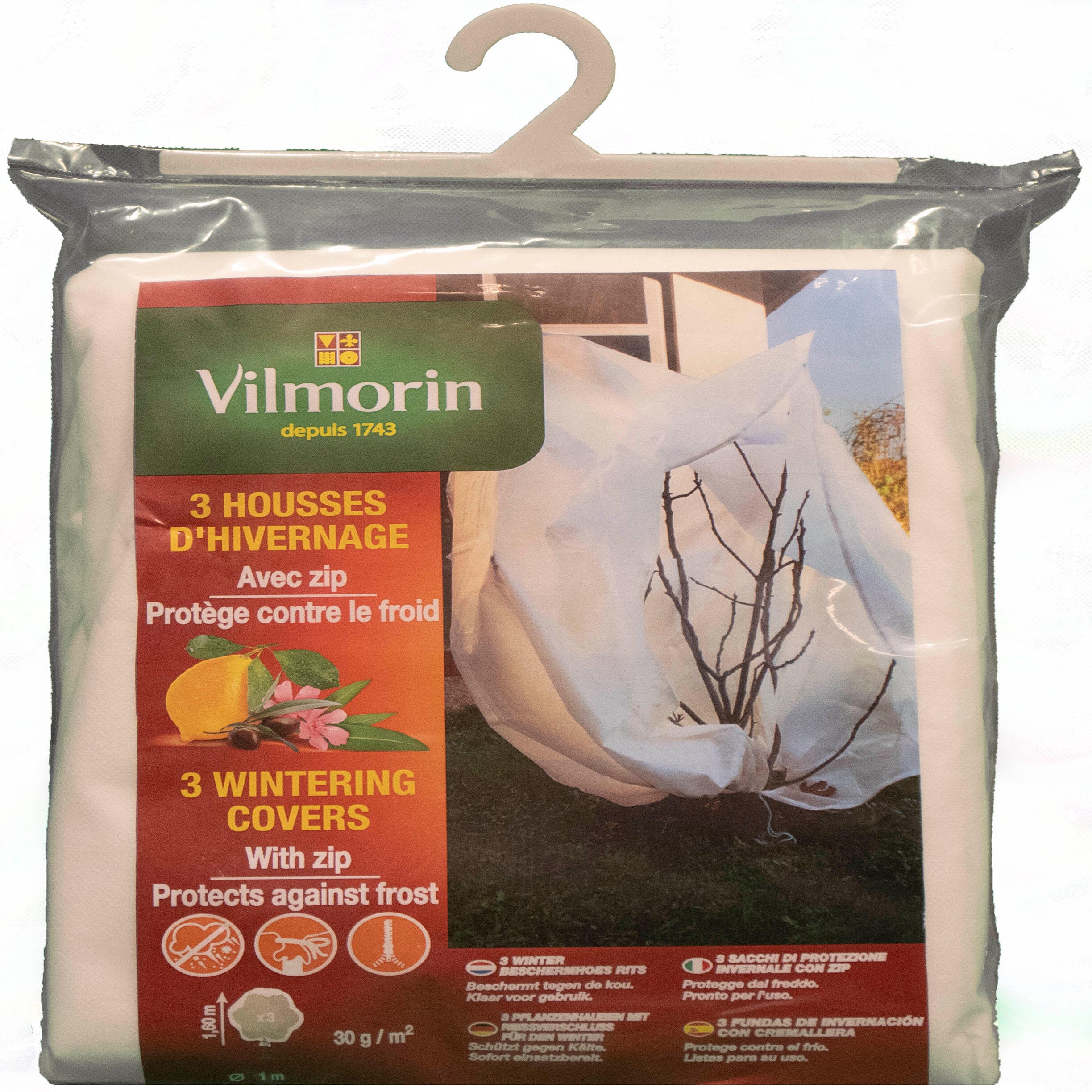 Voile D'Hivernage Décoré Bonhomme De Neige - 110 X 90 Cm, Protection Contre Le Froid Pour Plantes, VILMORIN