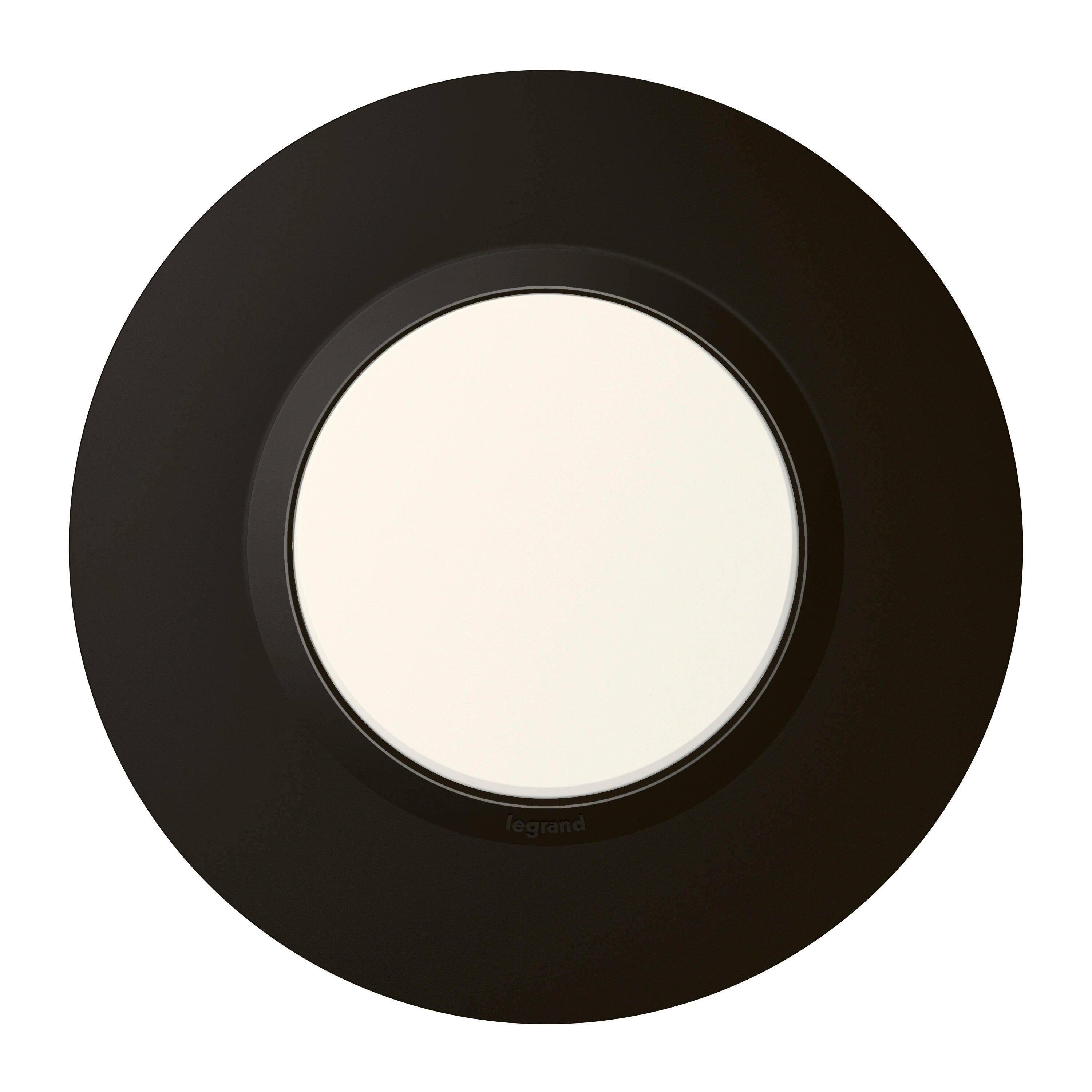 Plaque simple Dooxie, LEGRAND, noir velours | Leroy Merlin