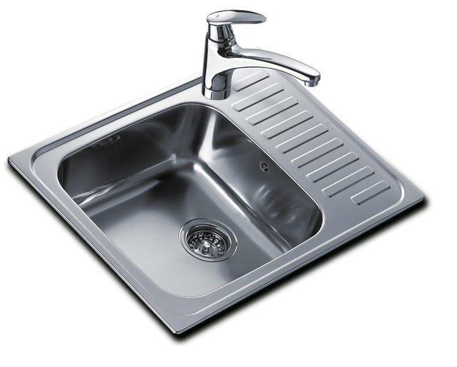 Evier en inox 1 bac 50 x 65 cm vidage inclus Classic
