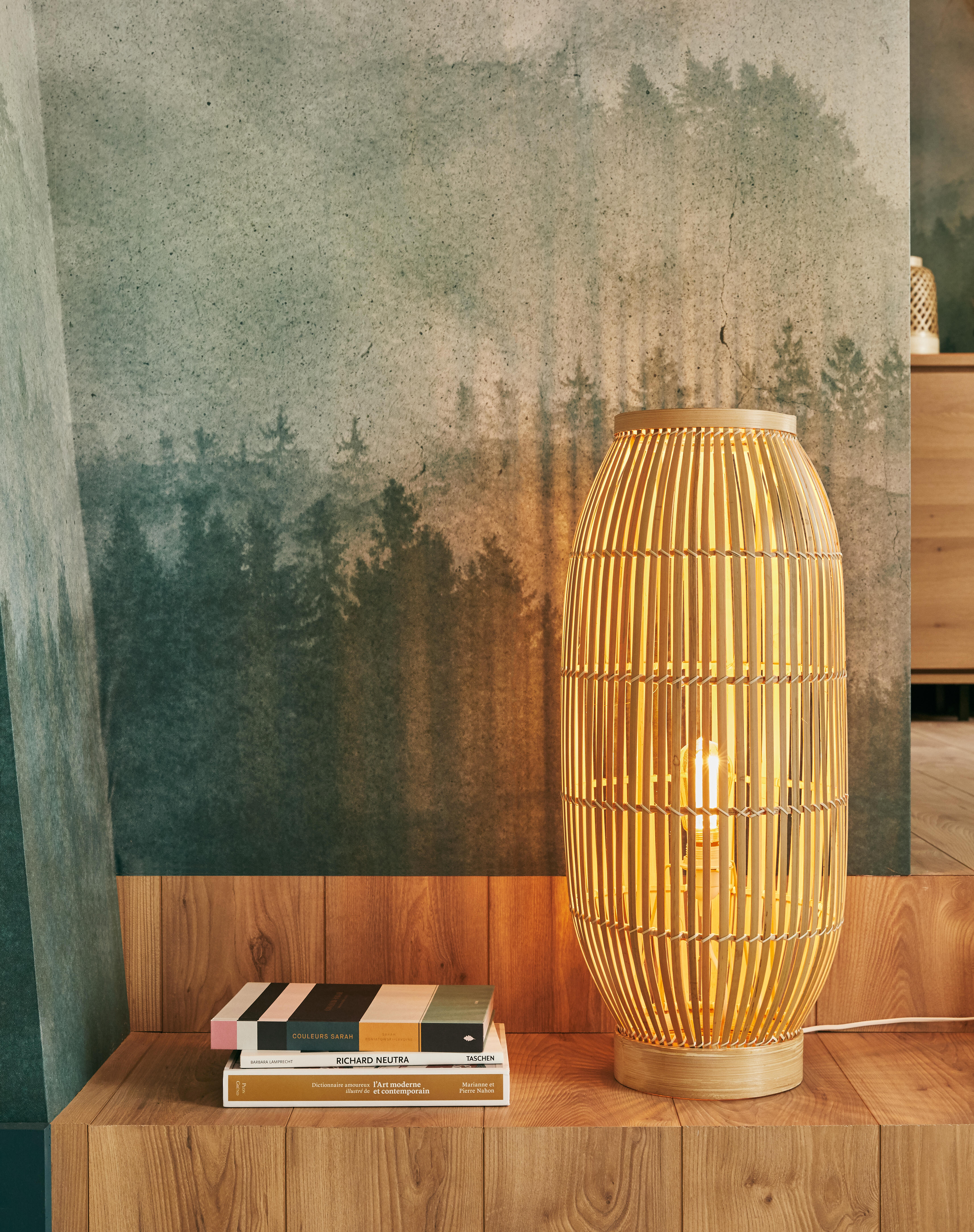 Lampadaire Cordoba, bambou, beige,  H.70 cm, E27 - 2