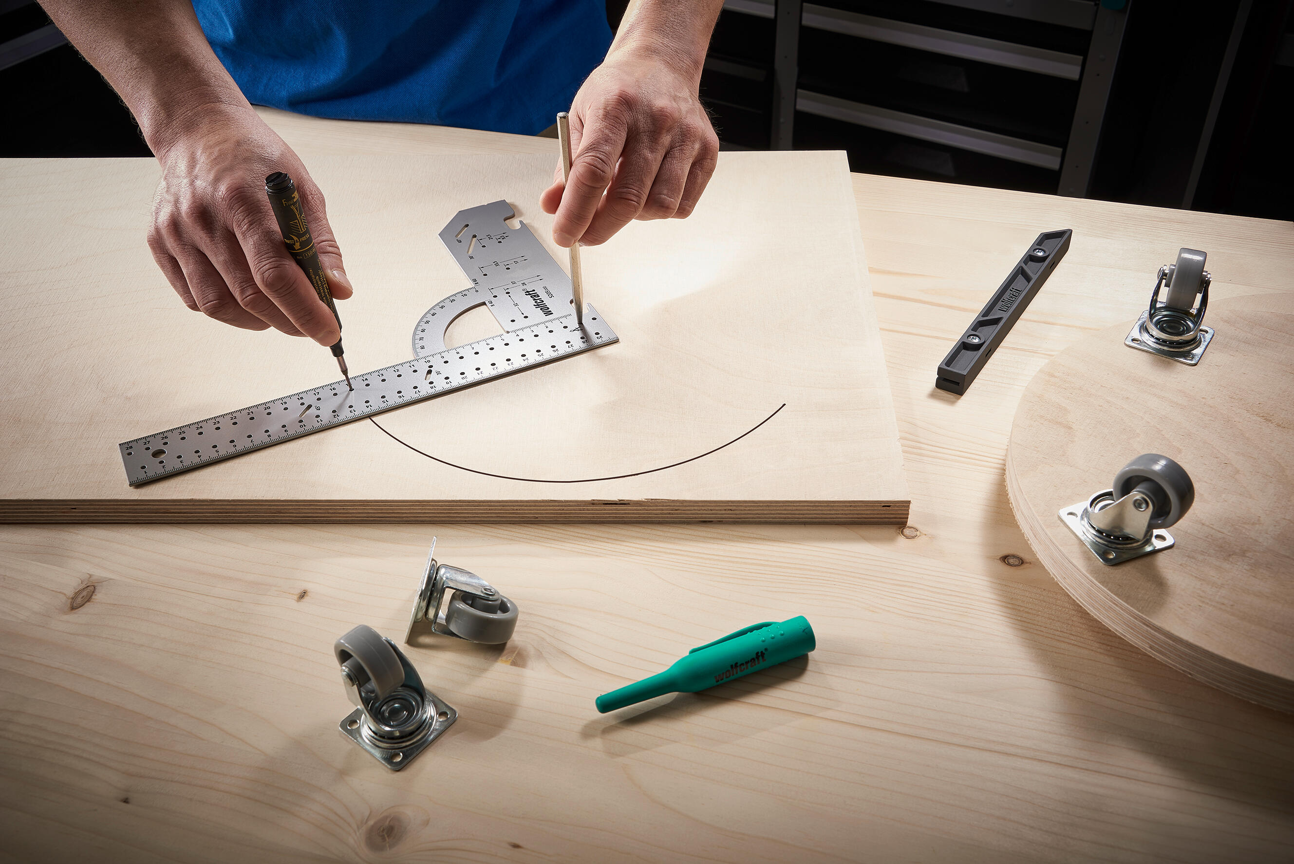 Équerre multifonction en acier WOLFCRAFT, 30 cm - 3