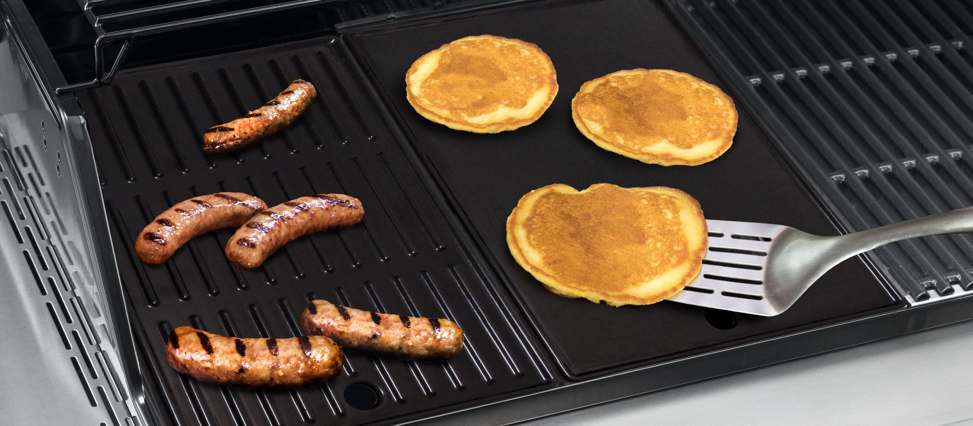 Plancha CHAR-BROIL en fonte pour barbecue gaz 3400 3 brûleurs - 2