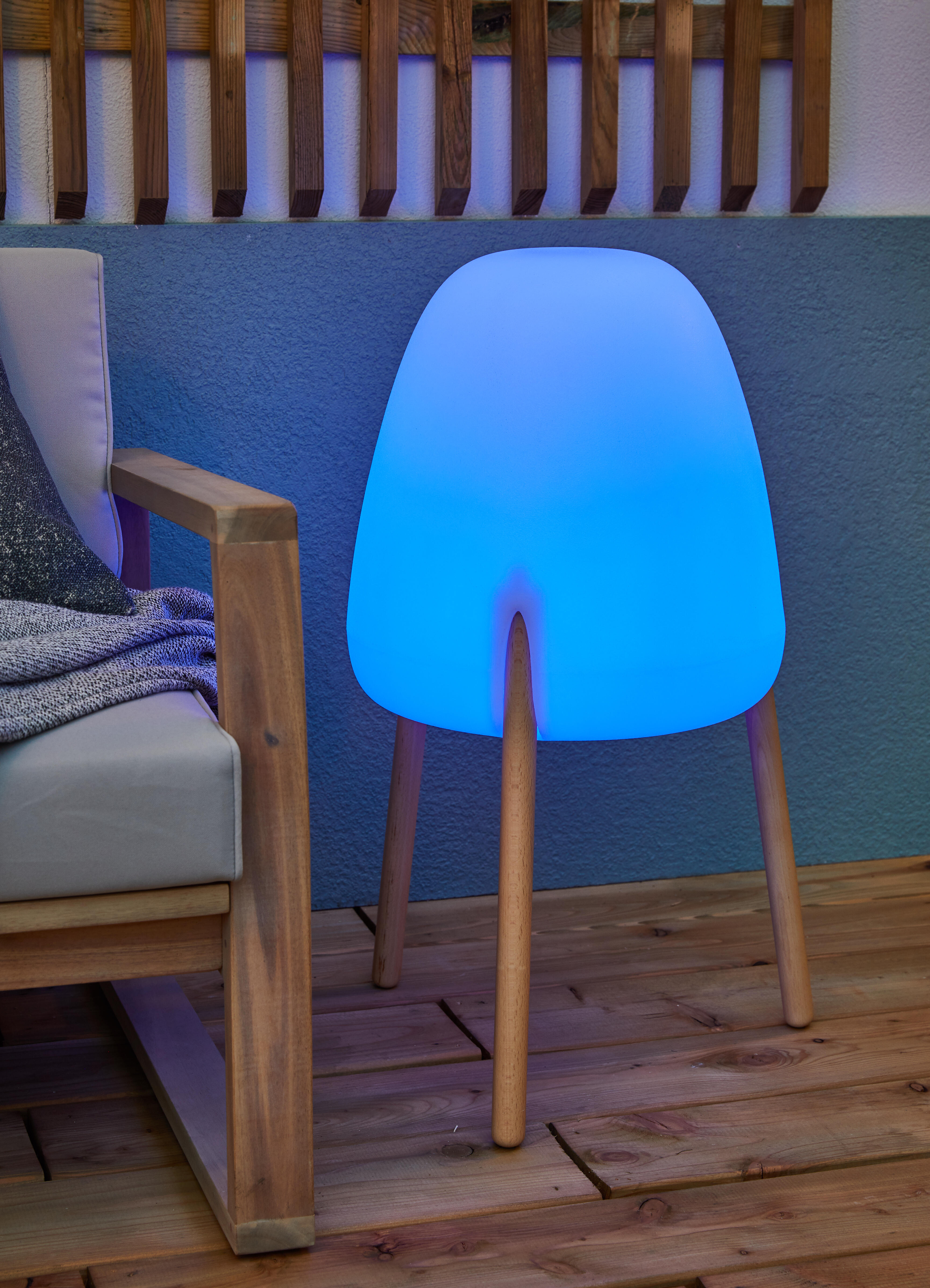 Lampada solare decorativa Rocket, in polietilene, luce rgb multicoloredimmerabile NEWGARDEN - 6