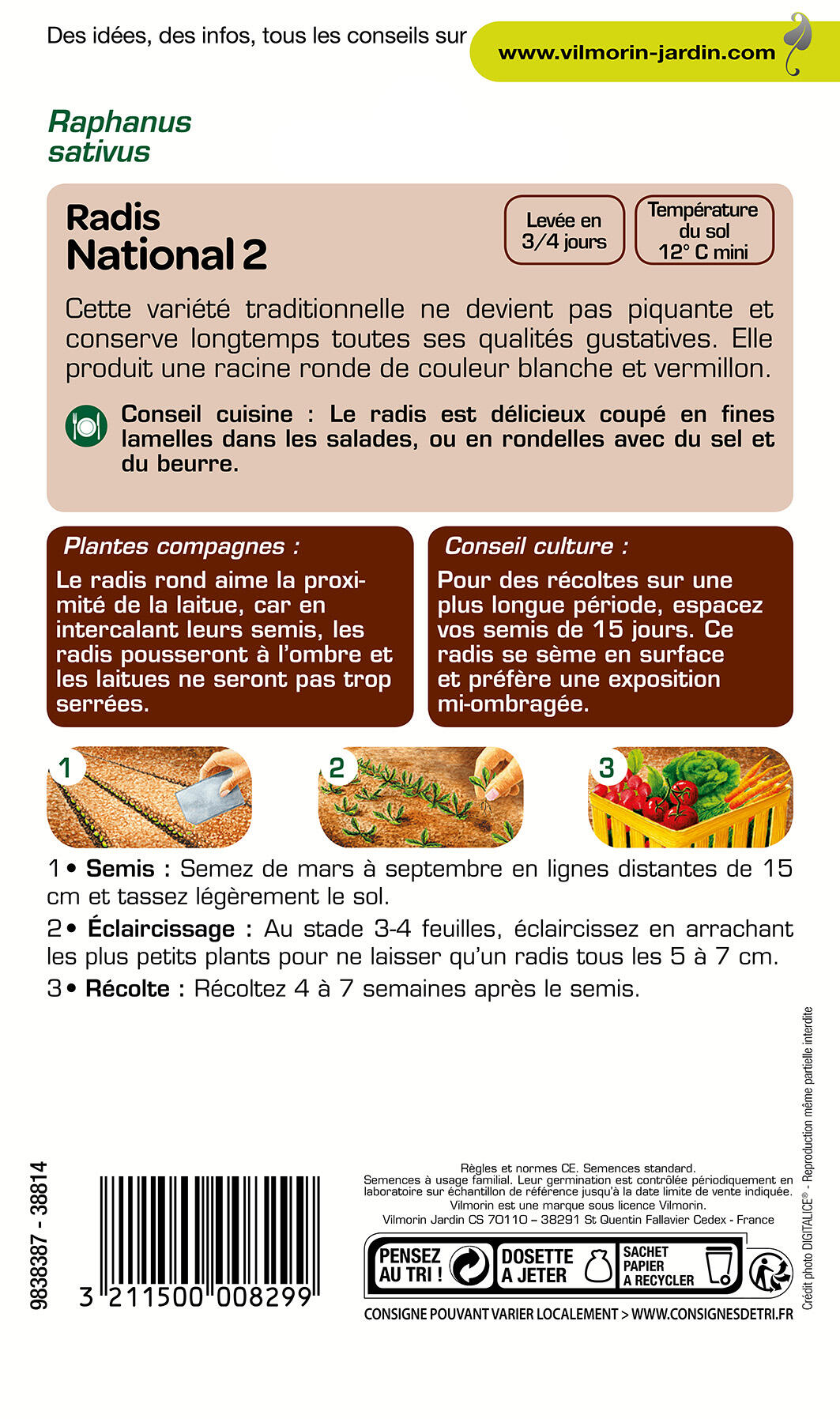 Graines VILMORIN 10 g - 2