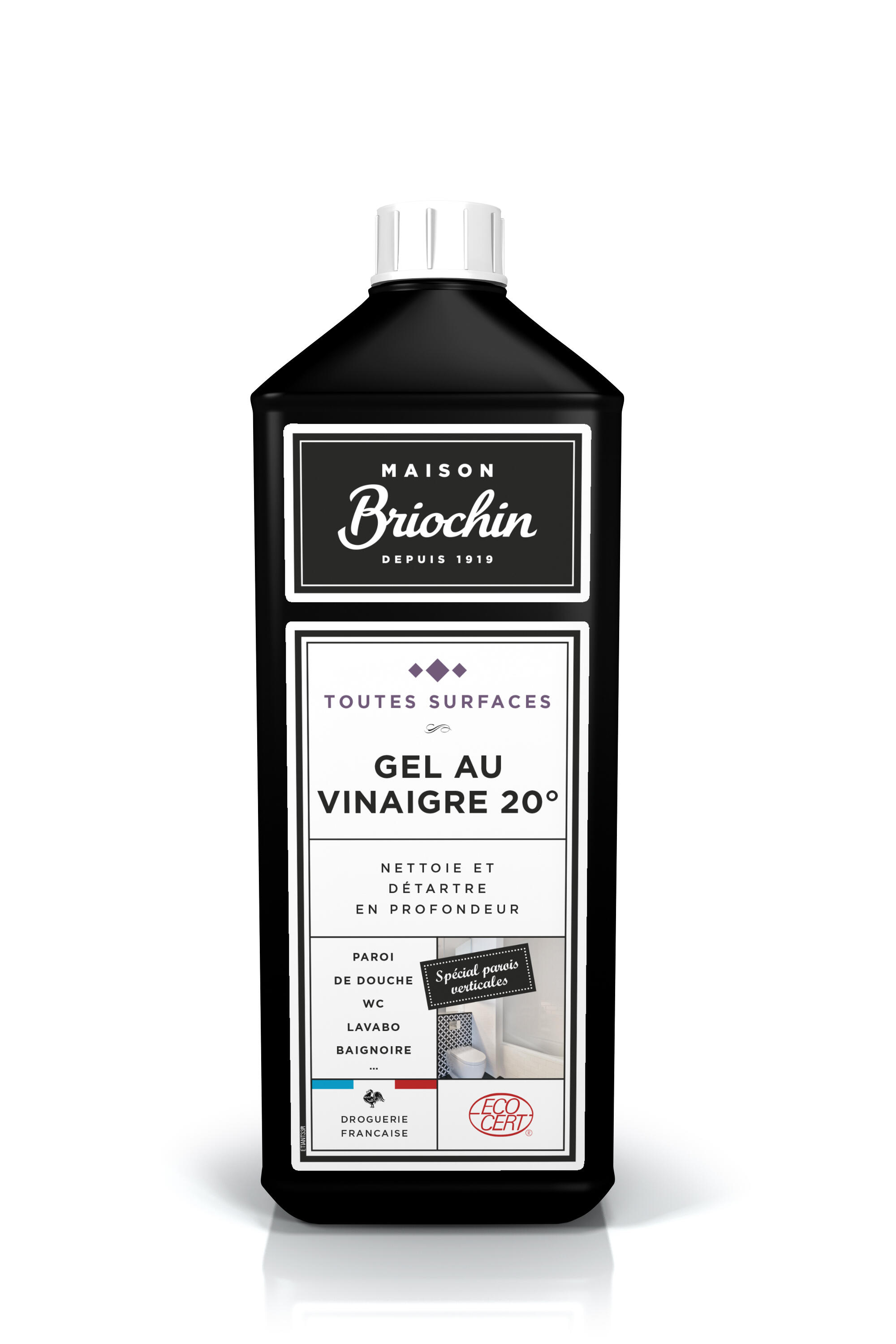 Vinaigre ménager en gel multisurface MAISON BRIOCHIN Concentré 0,75L - 2