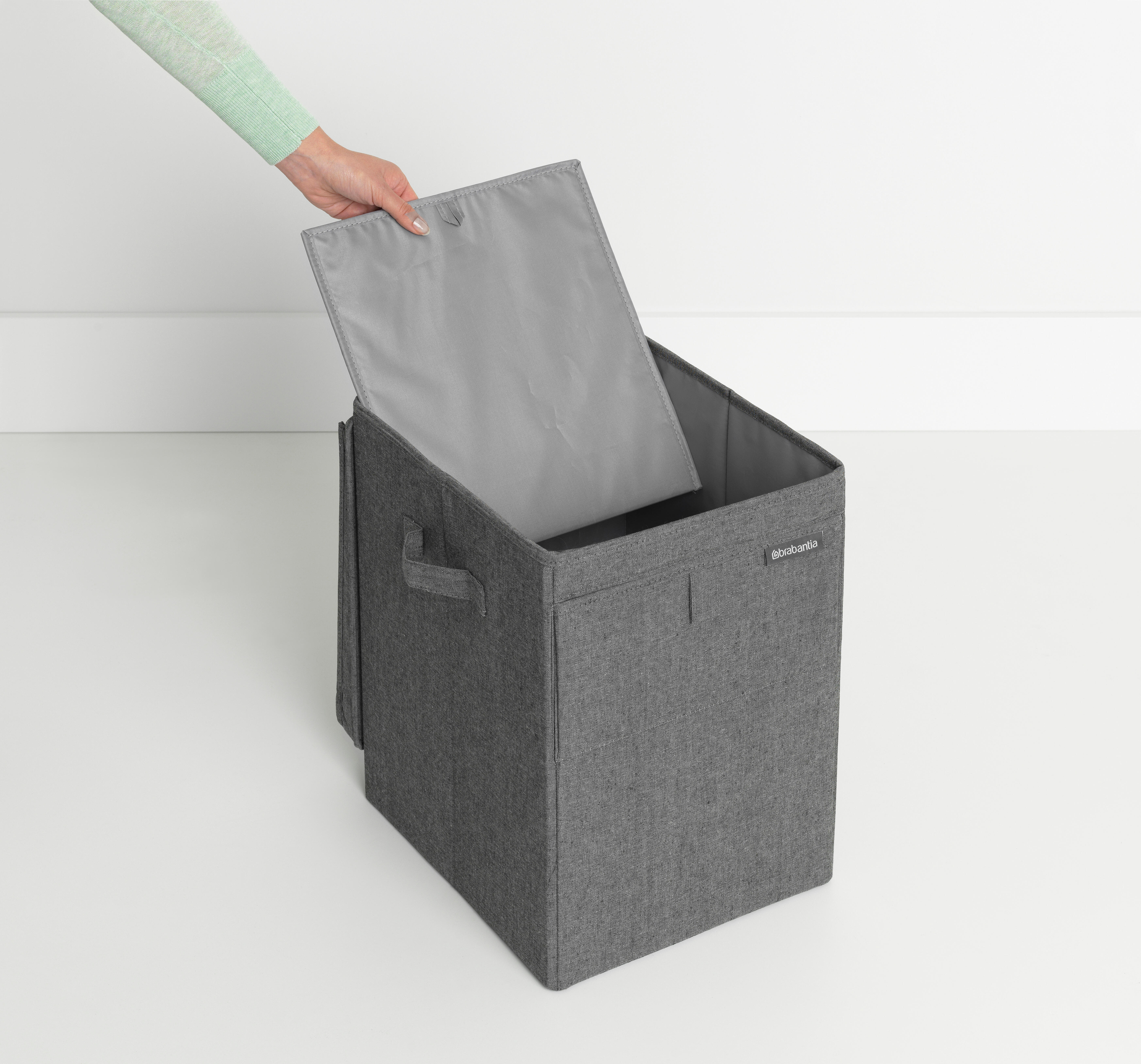 Cesto para roupa preto 35 L 32x37x44,5 cm Brabantia - 8