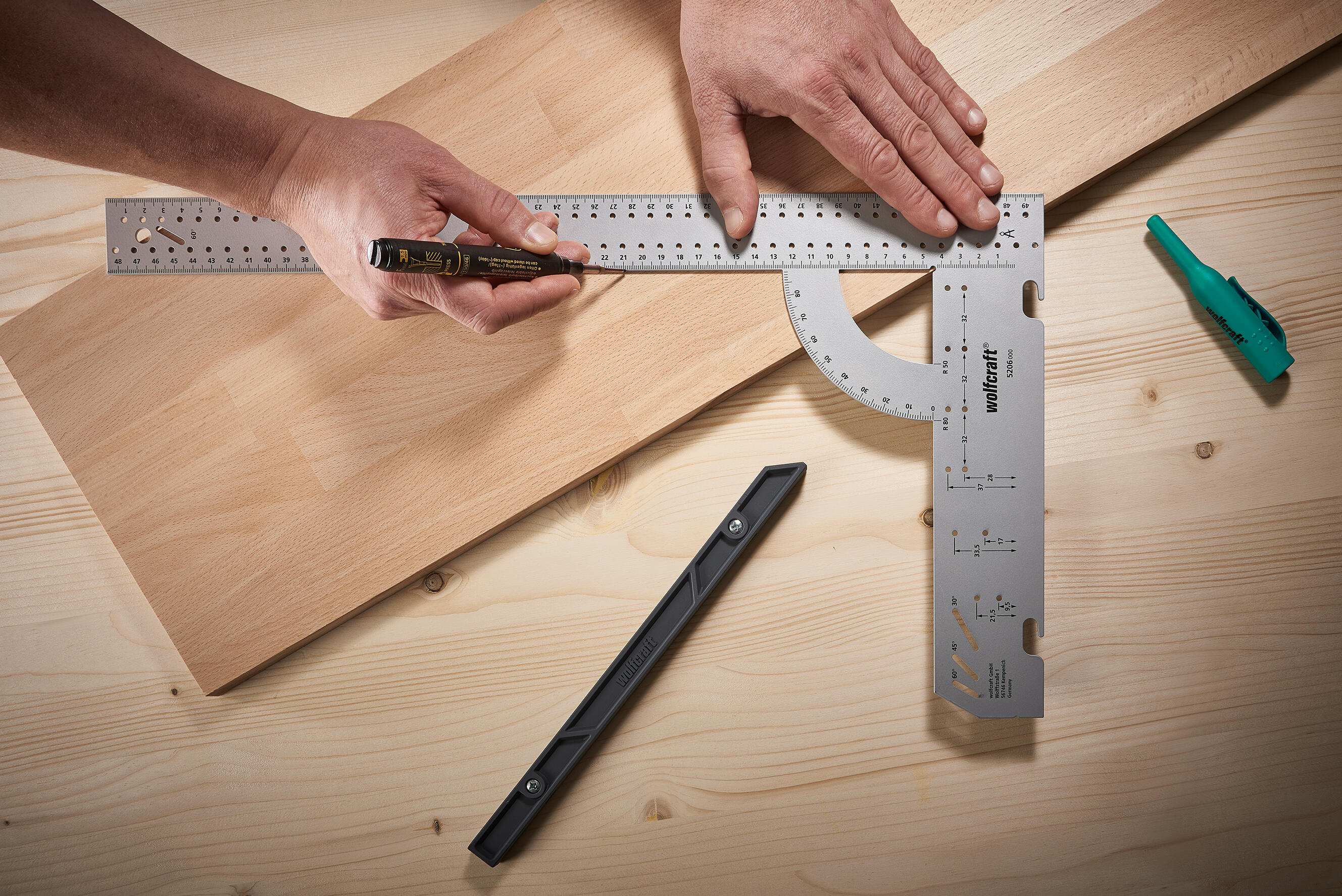 Equerre multifonction en acier WOLFCRAFT, 50 cm - 6