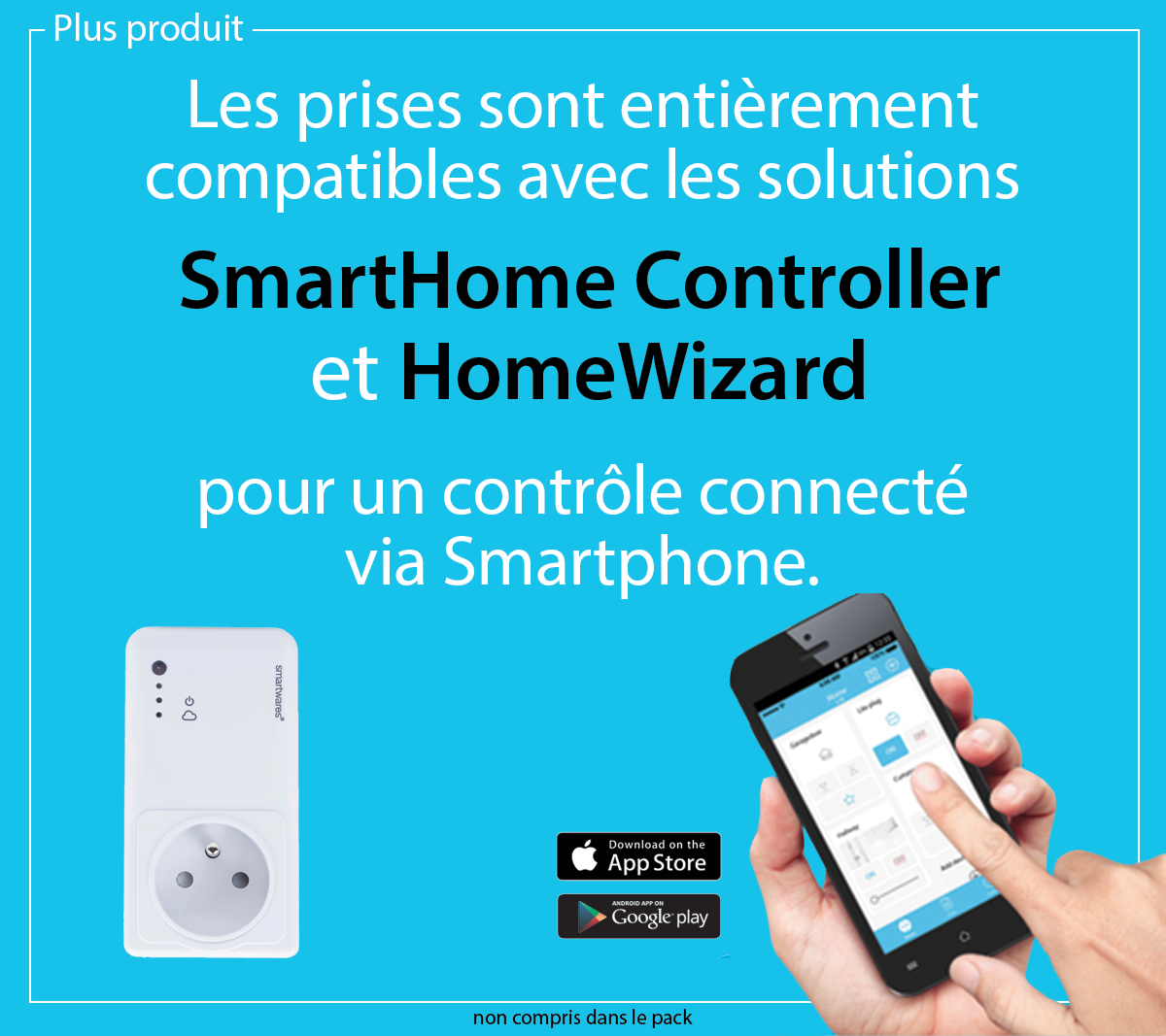 Lot de 3 prises télécommandables connectées intérieure SMARTWARES - 5