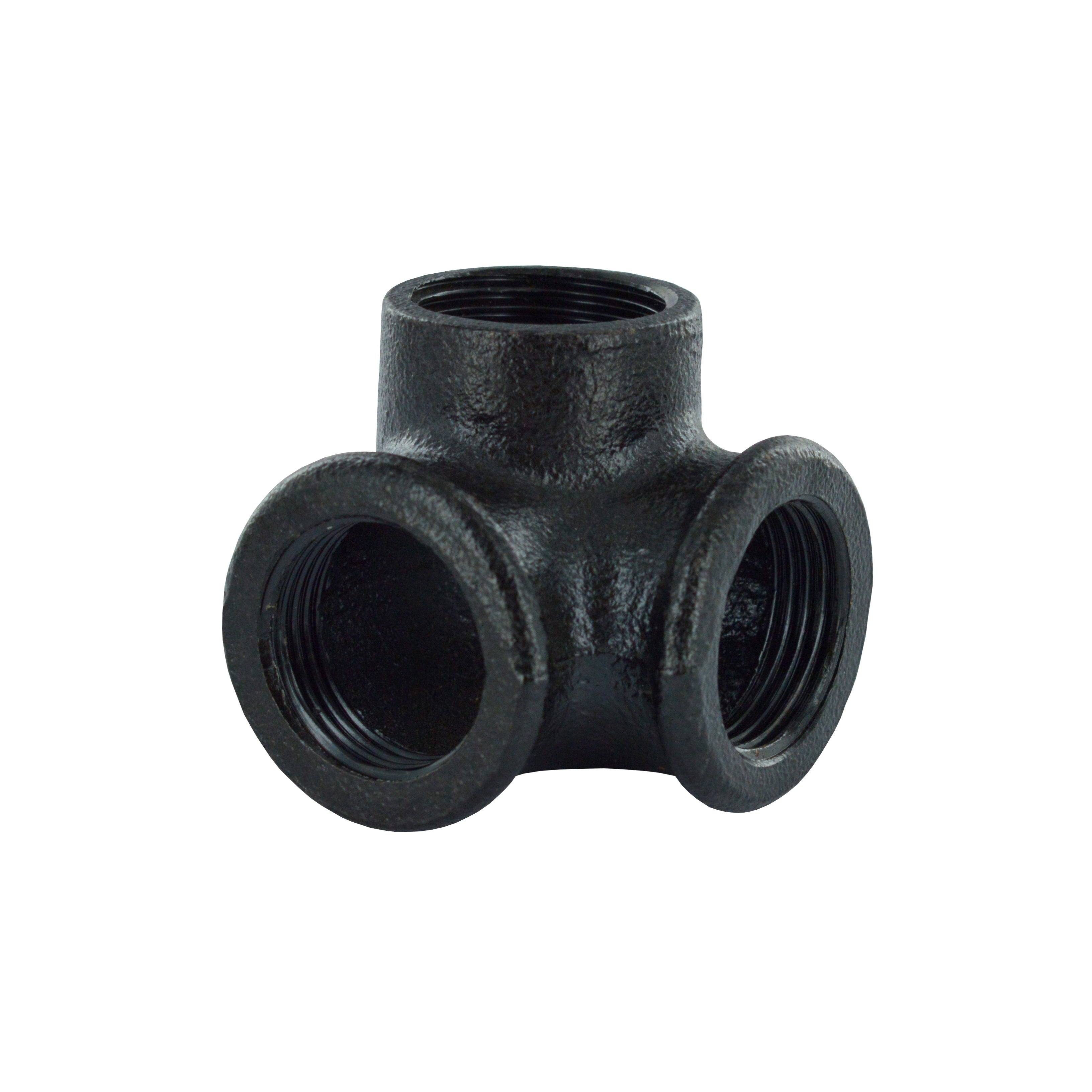 Raccord pour 3 tubes en biais penderie MyTube D25mm rond noir | Leroy ...