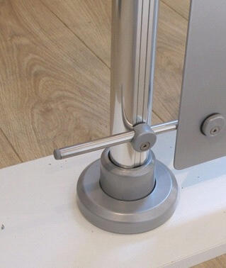 Cache sabot alu à plat gris alu OBAPI - 4