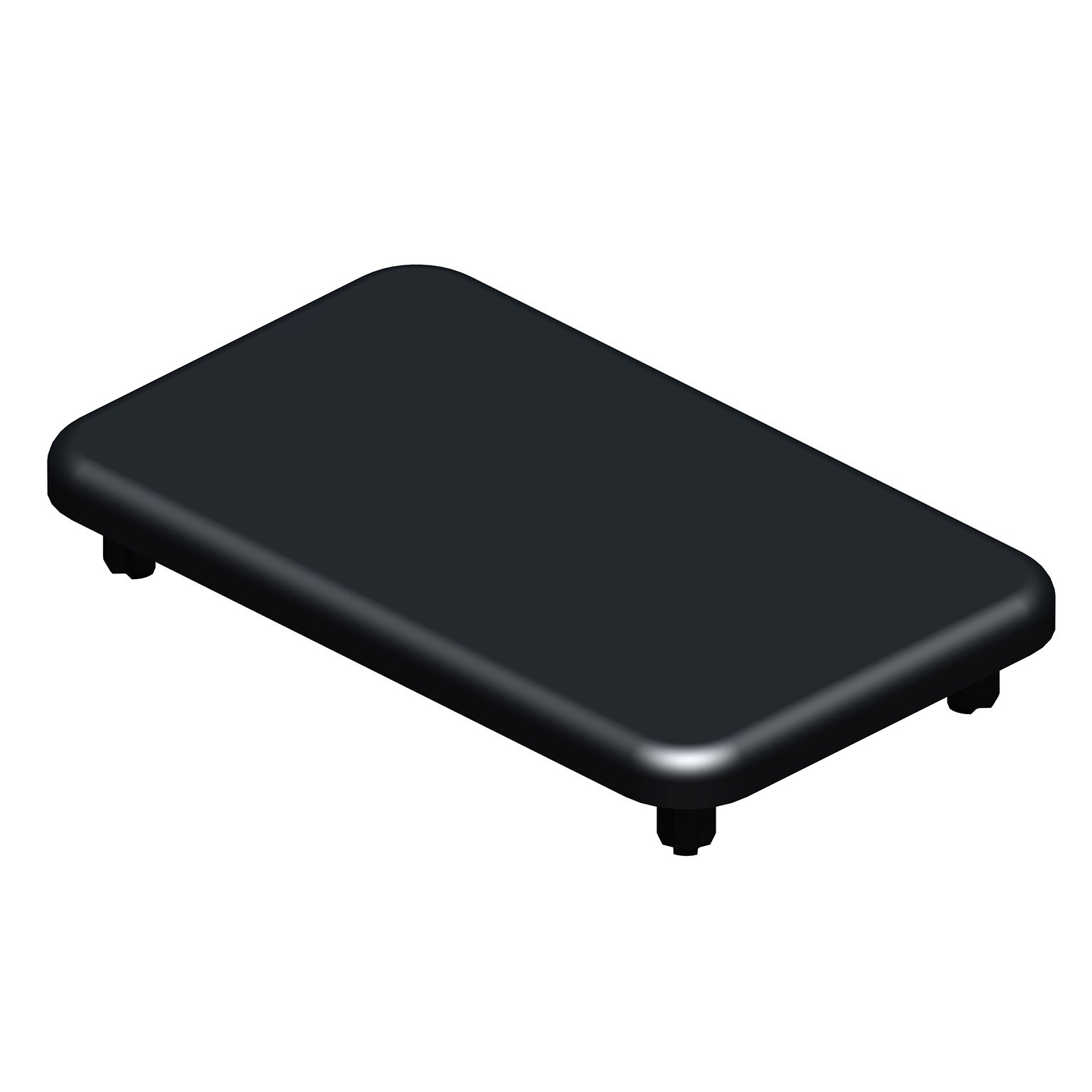 Embout de poteau pvc pour clôture Klos up! gris zinc, l.8 x P.5 x H.1.2 cm - 2