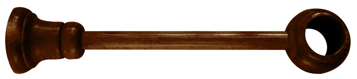 Tendaggimania Paire de supports pour tringles à rideaux en bois, 35 mm, ( Couleur naturel - 6 cm