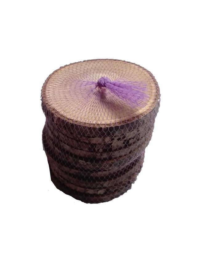 10 rondelles en bois brut châtaigner, diamètre 5 à 6 cm, Ep. 0.5 à 1 cm
