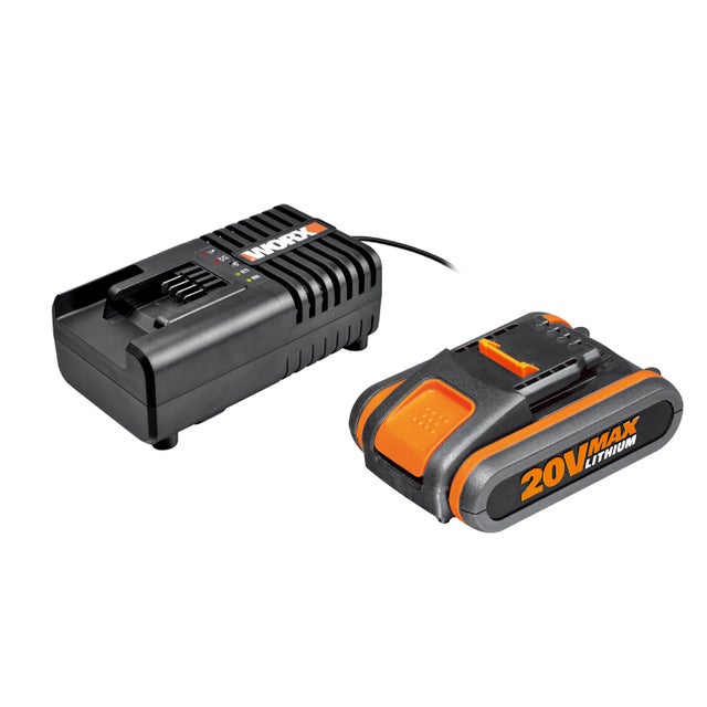 Lot Batterie Powershare 20V, 2Ah + Chargeur WORX - WA3601 (pour outils Worx 20V)