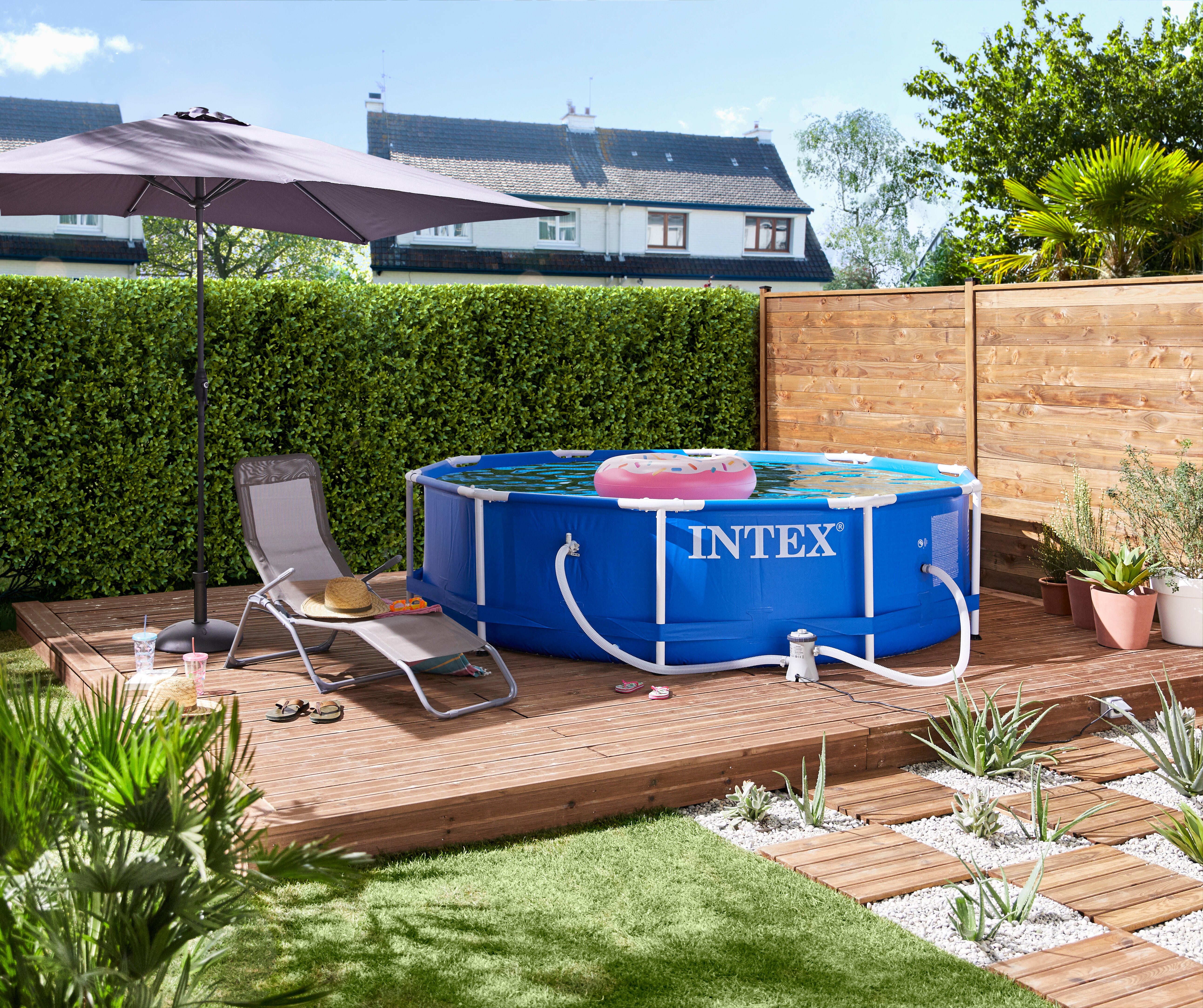 Support à fixer acier gris, H.15 x l.7 x P.7 cm - 4