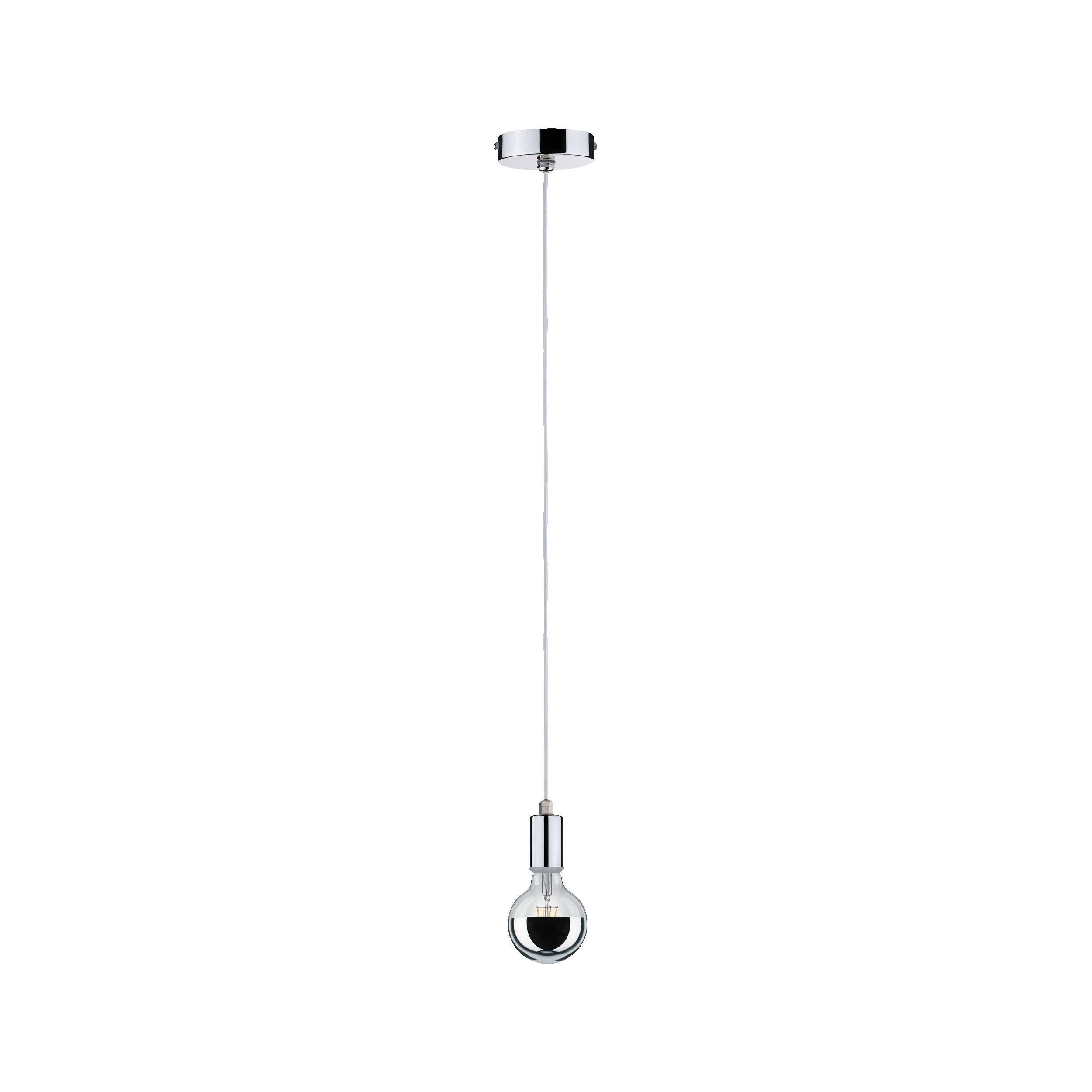 Suspension salle de bain E27, D.4.5 cm, chrome Paulmann - 4