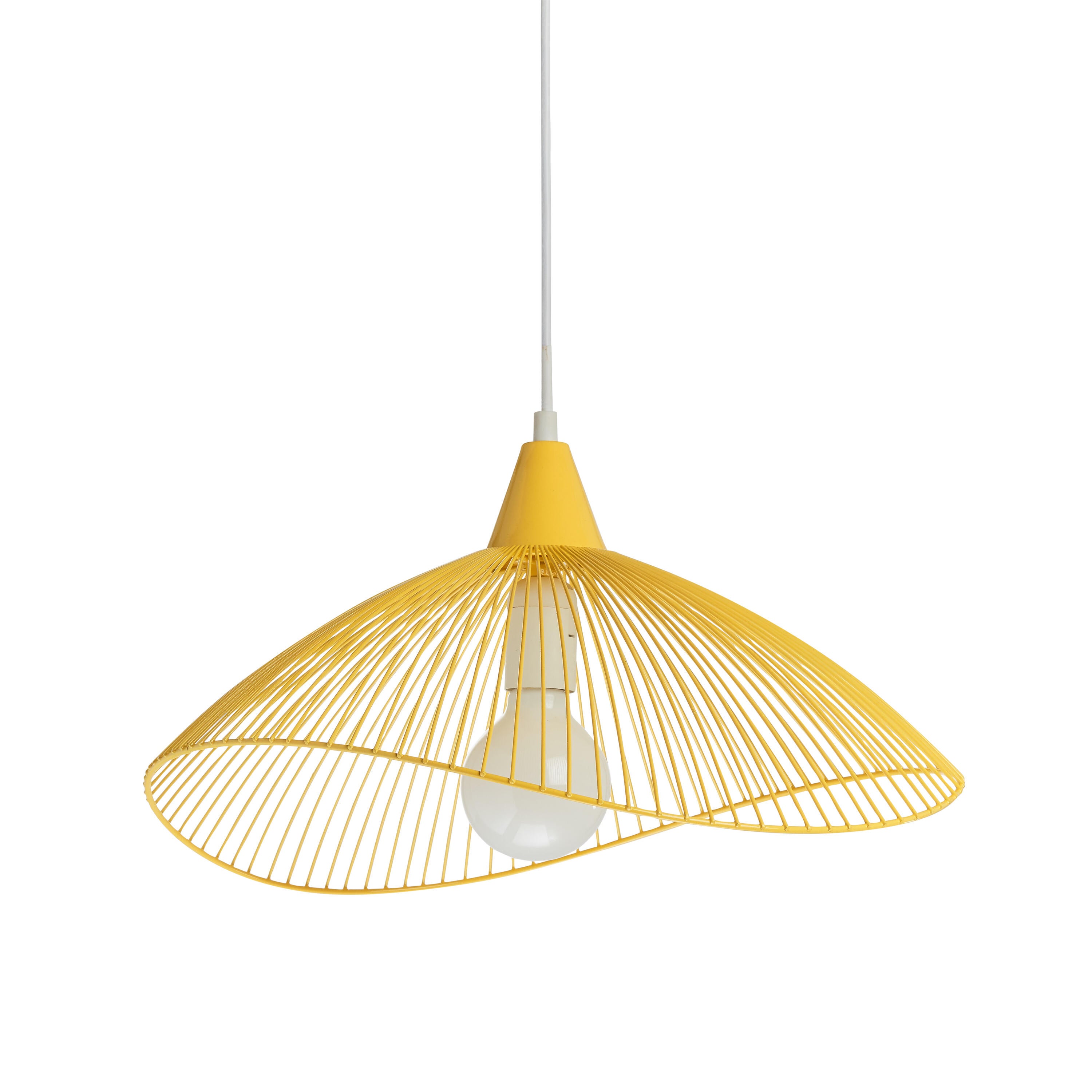 Suspension Kasteli fer, jaune, Diam.45 cm, E27 - 4