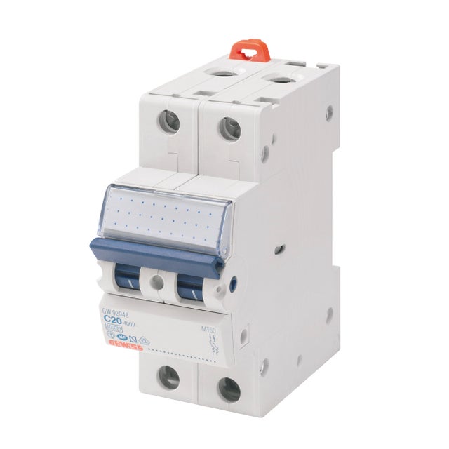 Interruttore magnetotermico GEWISS 1P 16A 4.5kA 2M 230V GW92128