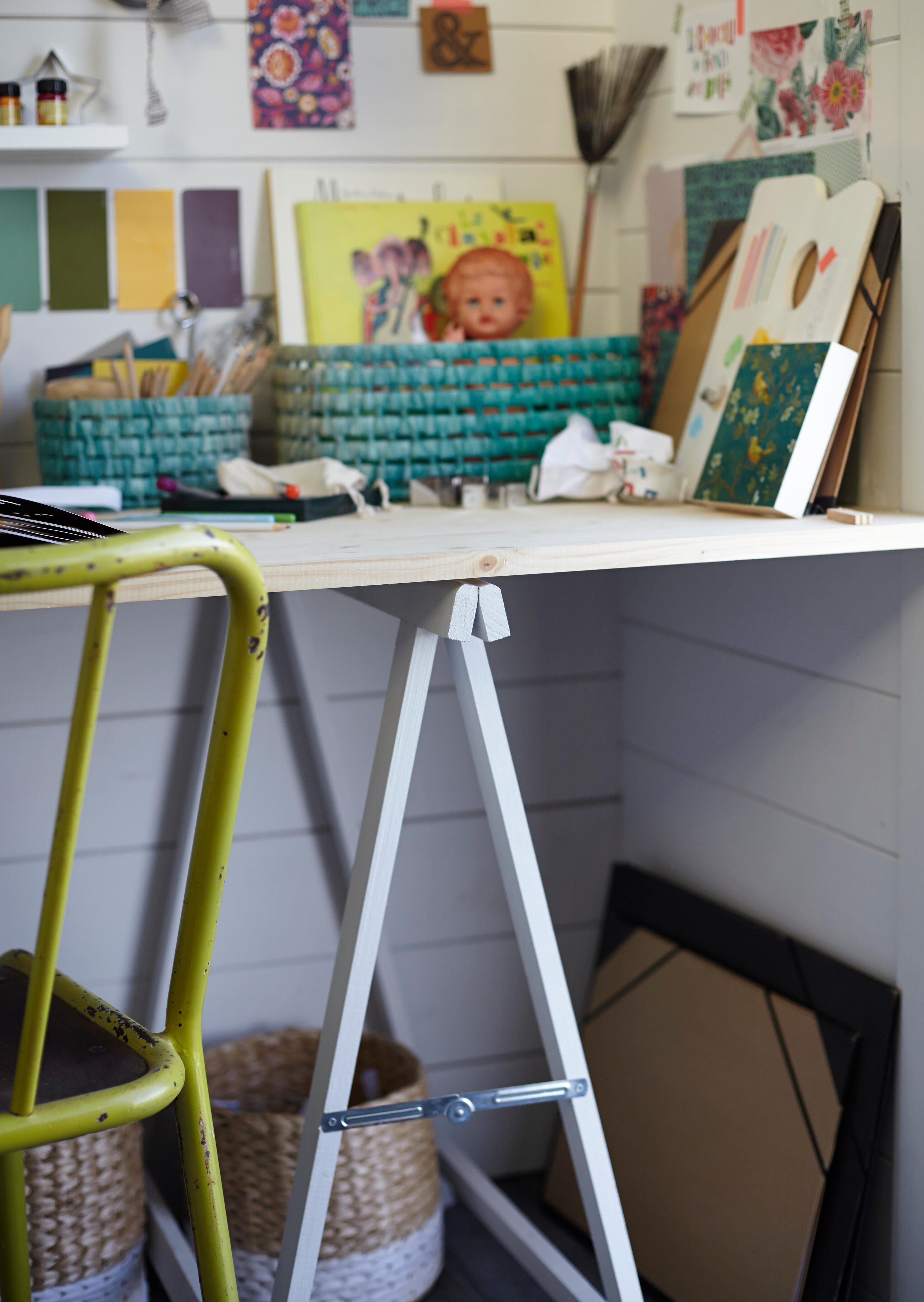 Support à fixer acier gris, H.15 x l.7 x P.7 cm - 3