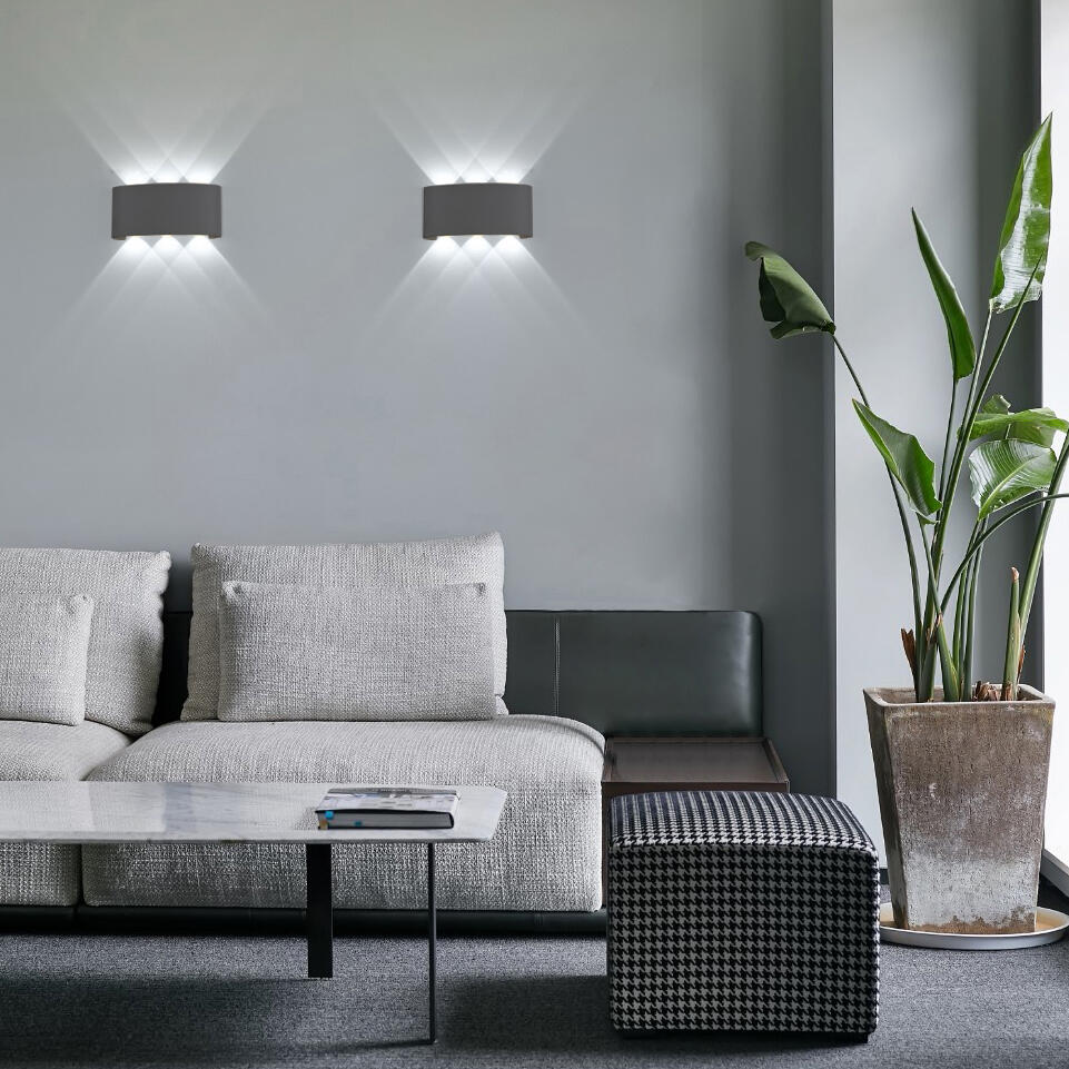 Applique LED, aluminium, noir, Squeezy, LUSSIOL - 3