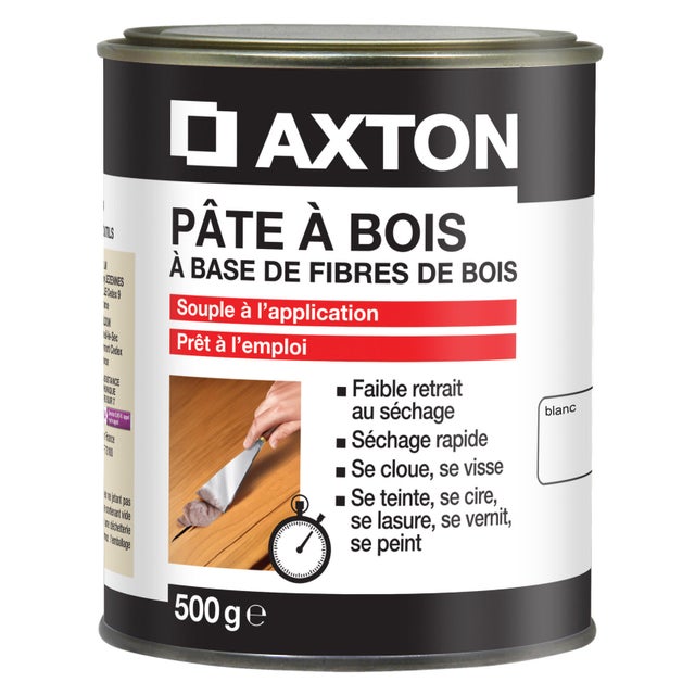 Pâte à bois , AXTON blanc 500 g