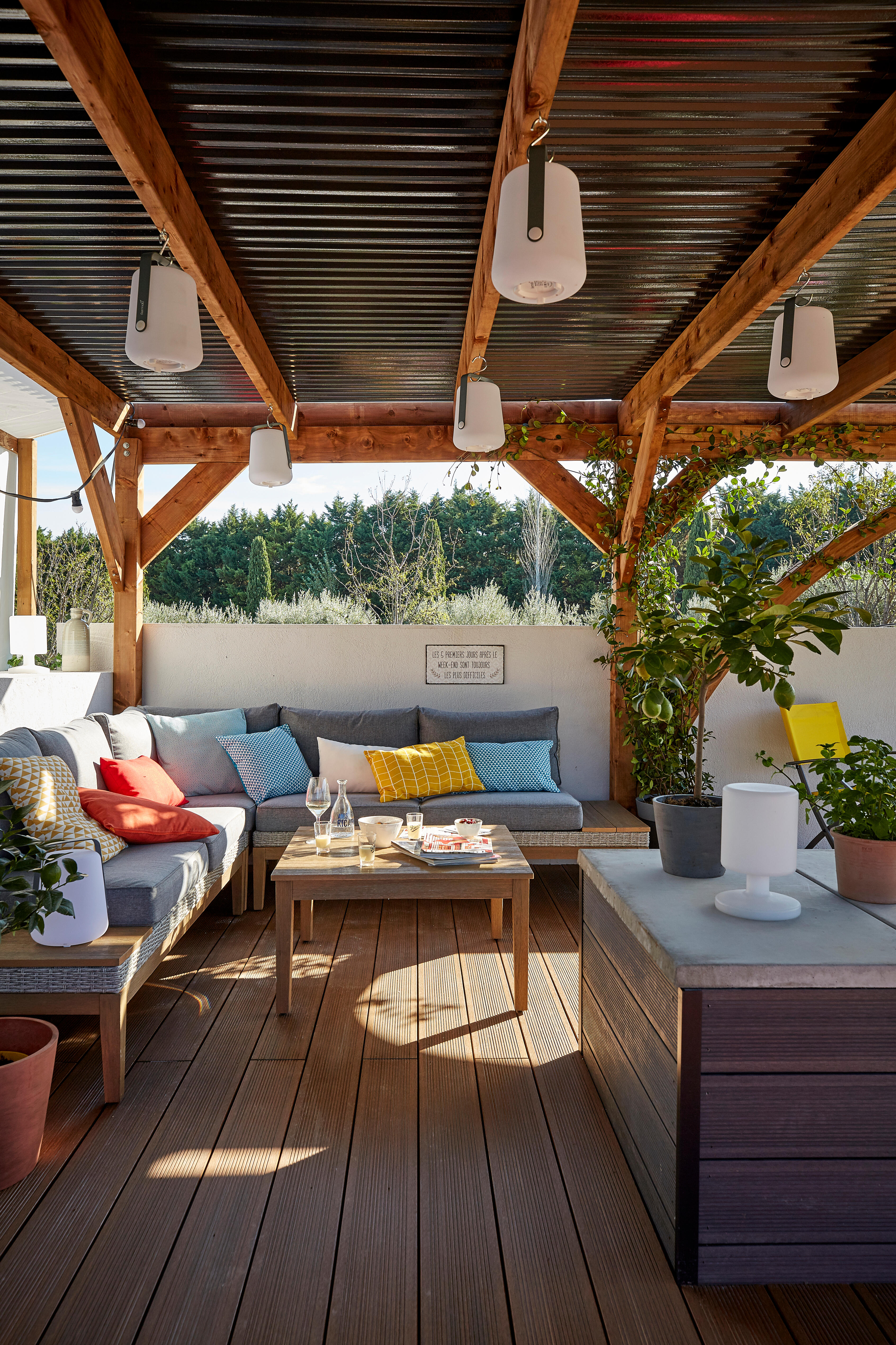 Fauteuil de jardin NATERIAL Emys en acier jaune / doré - 3