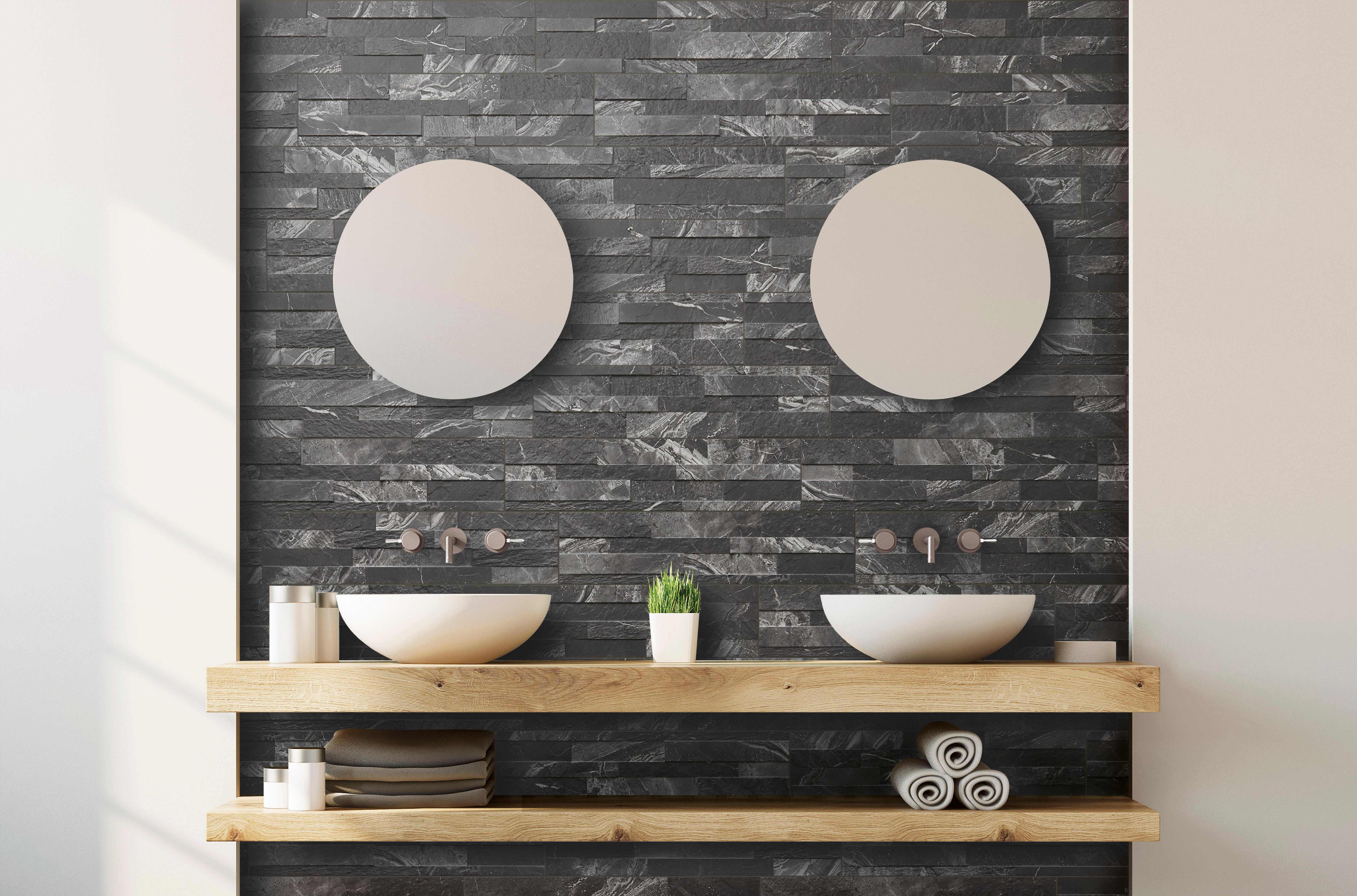 Enduit décoratif grès effet marbre Oakland stone intérieur / extérieur - 2