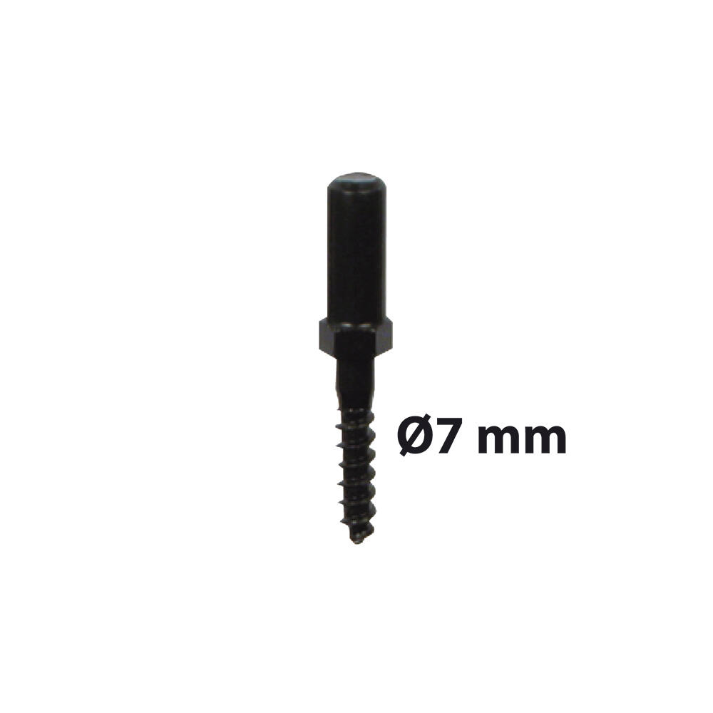 Goujon d'espagnolette en acier noir prépeint, H.65 x L.10 x P.10 mm AFBAT - 2