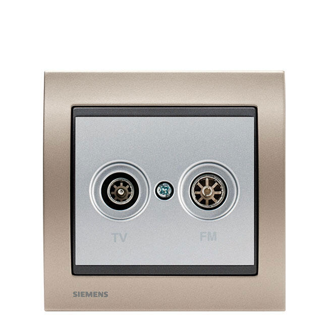Prise tv / fm complet, SIEMENS Delta, gris / argent beige Leroy Merlin — free download