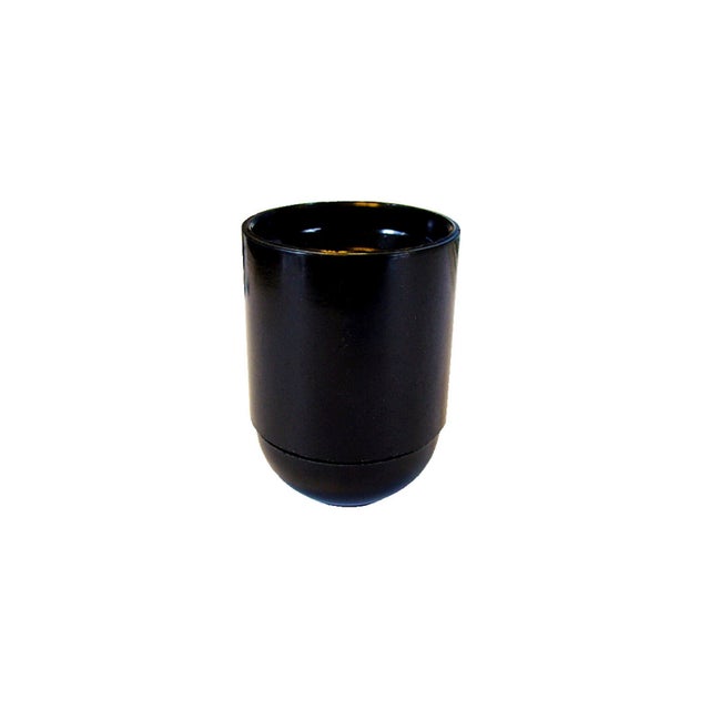 Douille lisse E27 TIBELEC, plastique, noir 60 W