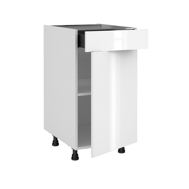 Móvel de cozinha com porta e gaveta Delinia Sevilha 45X58X77 cm branco