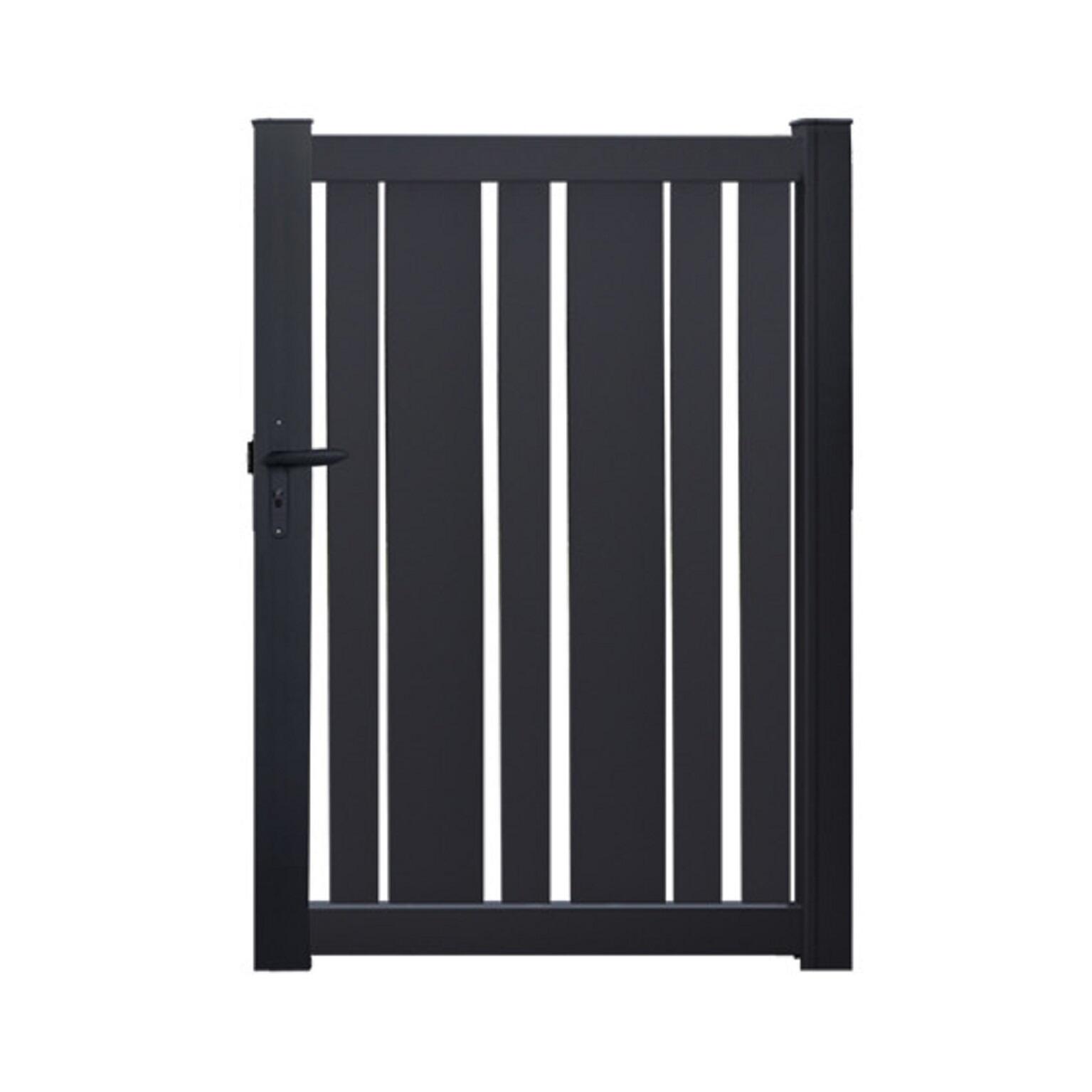 Portillon battant aluminium Kaly gris zinc Klos up!, l.99 x H.155 cm - 2