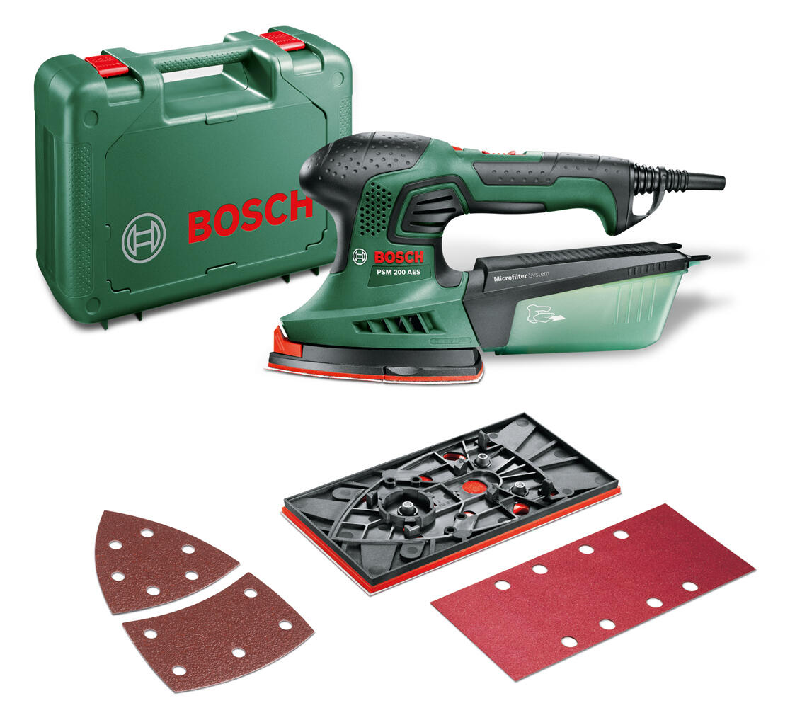 Ponceuse multifonction filaire BOSCH PSM 200 AES, 200 W - 2