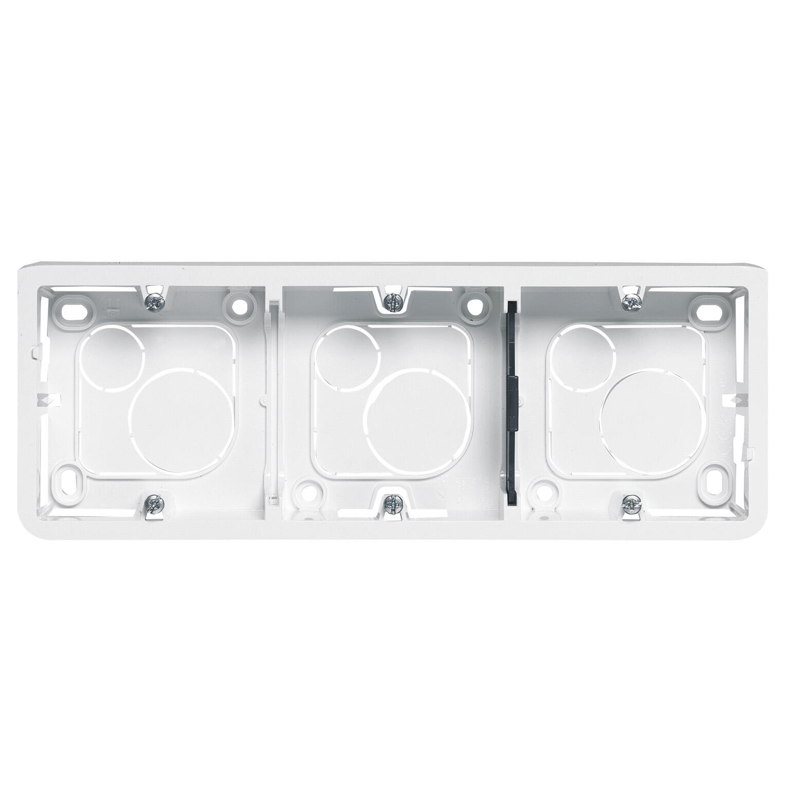 Triple cadre saillie Mosaic horizontal, LEGRAND blanc brillant - 2