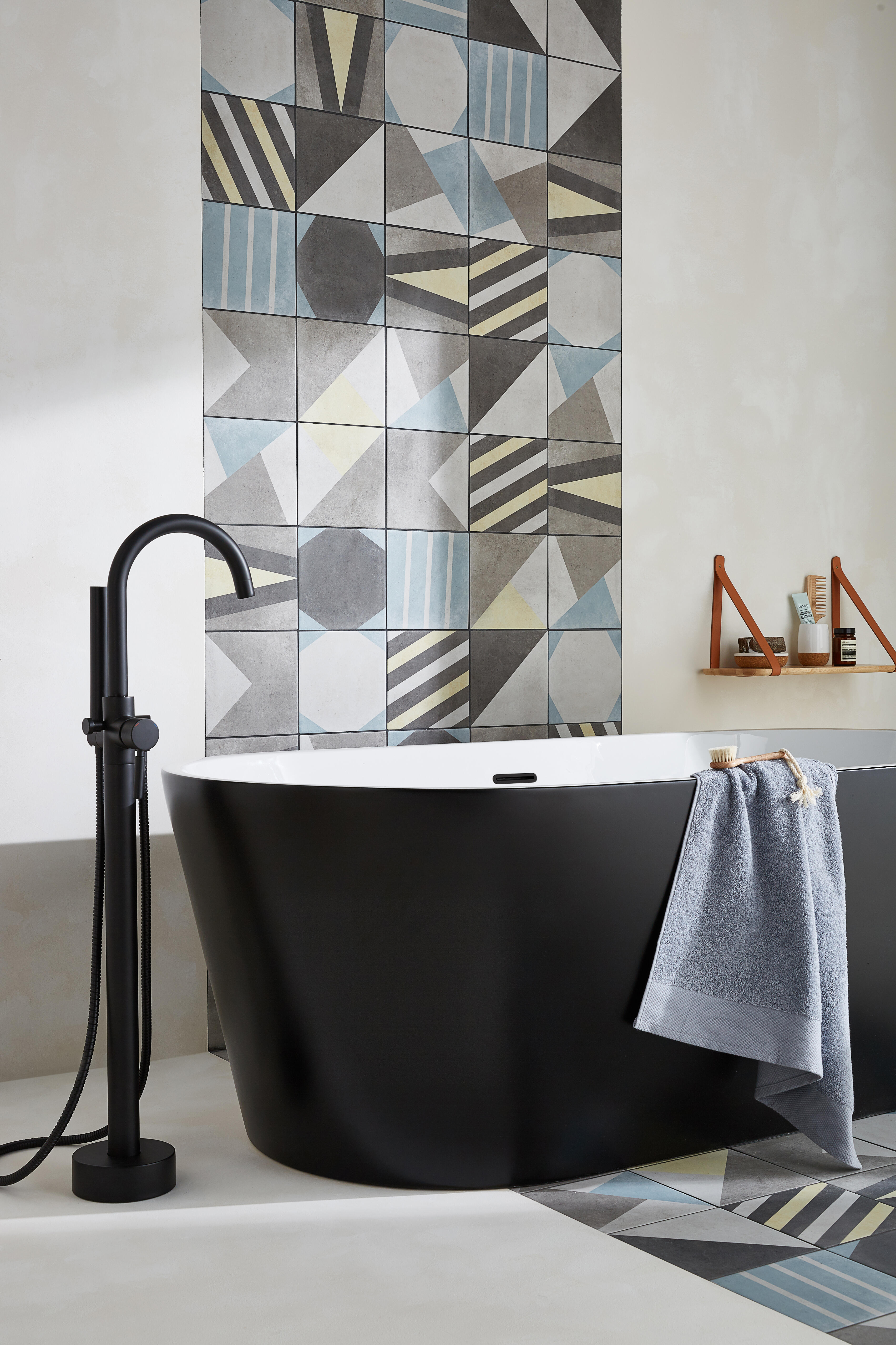 Mitigeur de bain îlot noir mat, Ilo, EDOUARD ROUSSEAU - 5