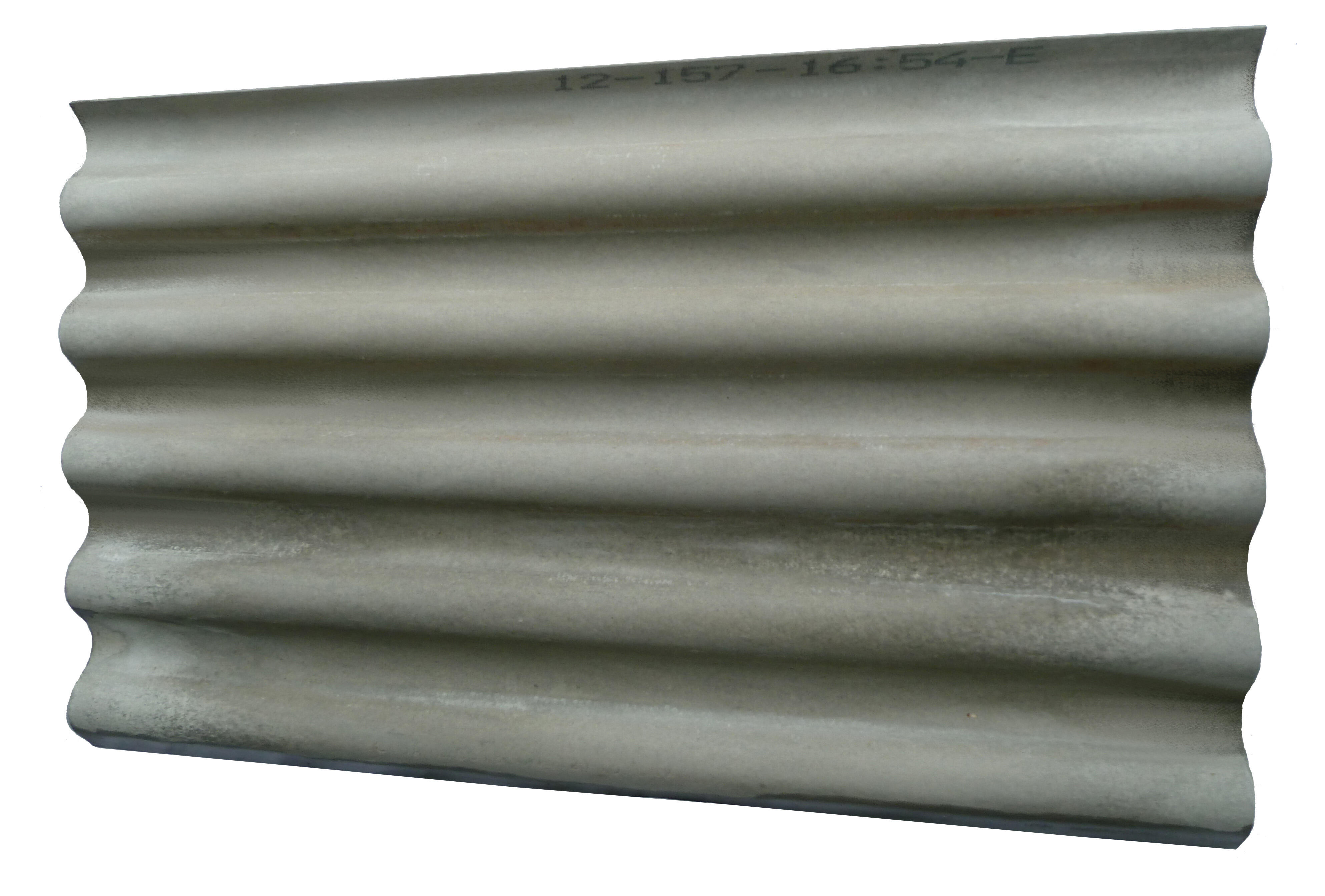 Plaque de couverture, ondulé gris, x cm, mm