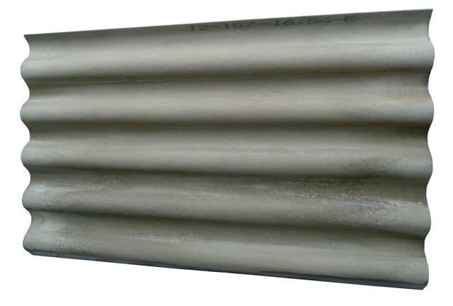 Plaque de couverture, ondulé , gris, l.92 x L.152 cm, Ep.6.5 mm