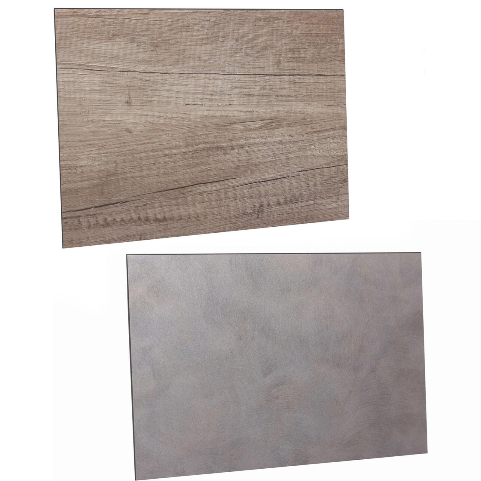 Fond de hotte compact réversible Bois/béton L.60 x H.63.5 cm, Ep.2 mm - 3