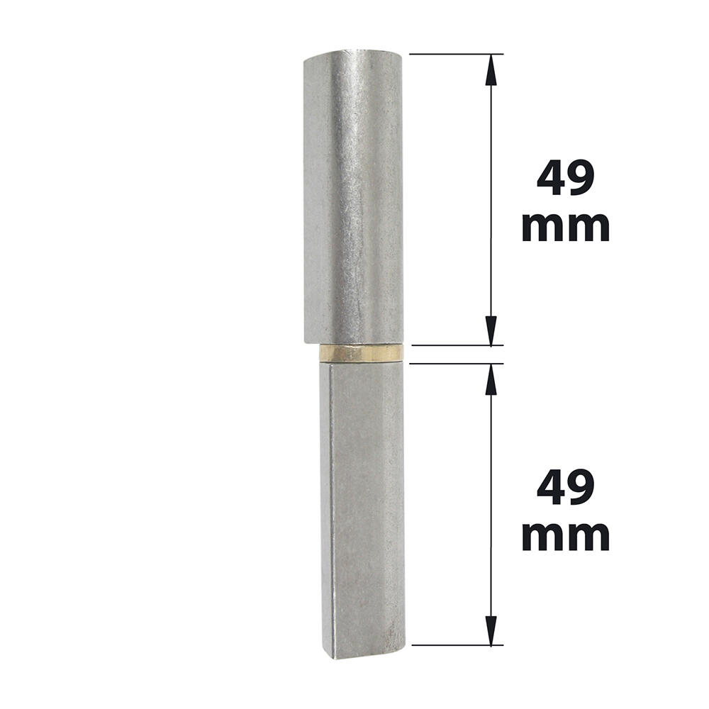 Paumelle sans lame à souder acier brut, H.100 x L.25 x P.16 mm AFBAT - 2