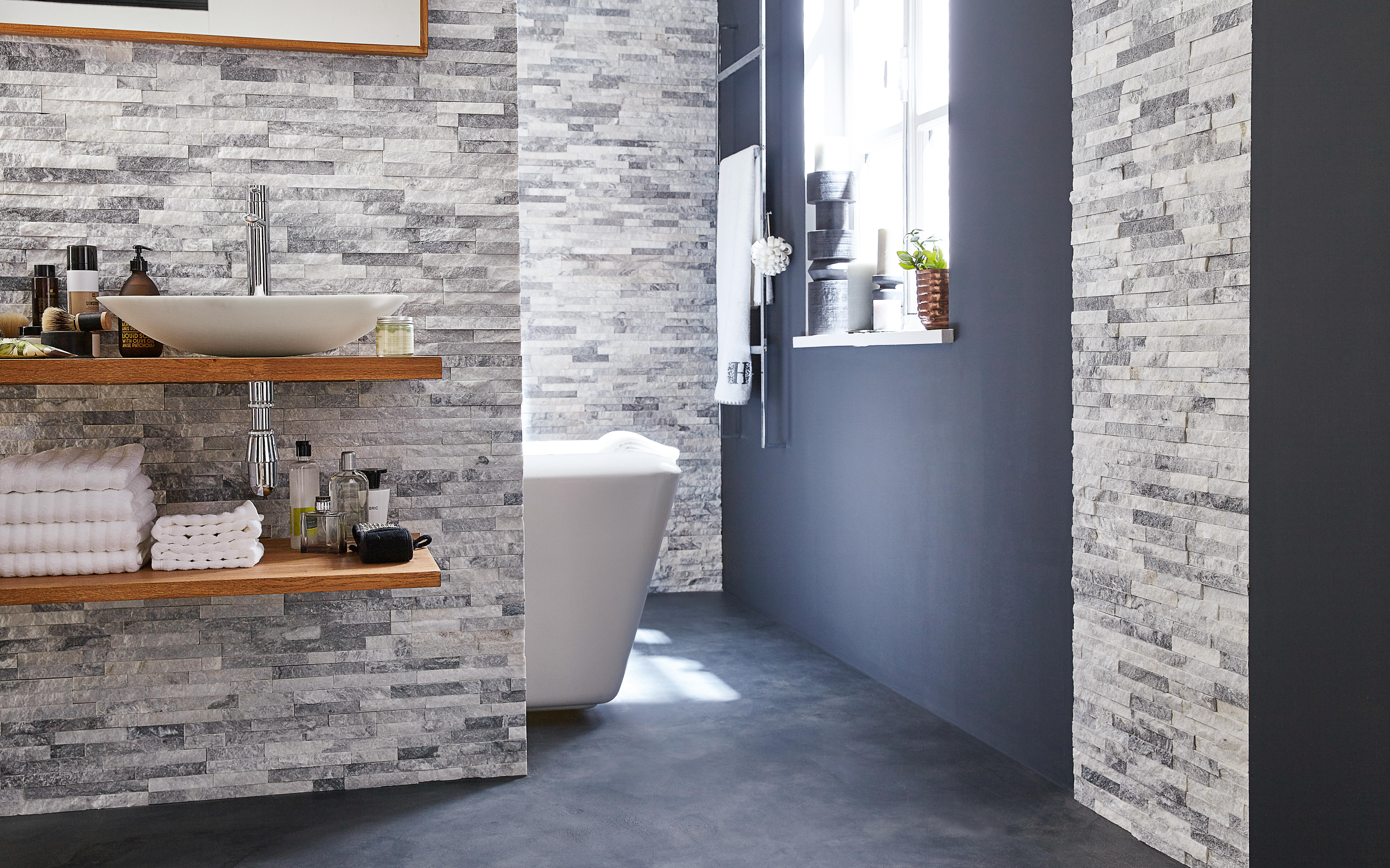 Plaquette de parement pierre naturelle effet quartzite Ultra intérieur/extérieur - 8