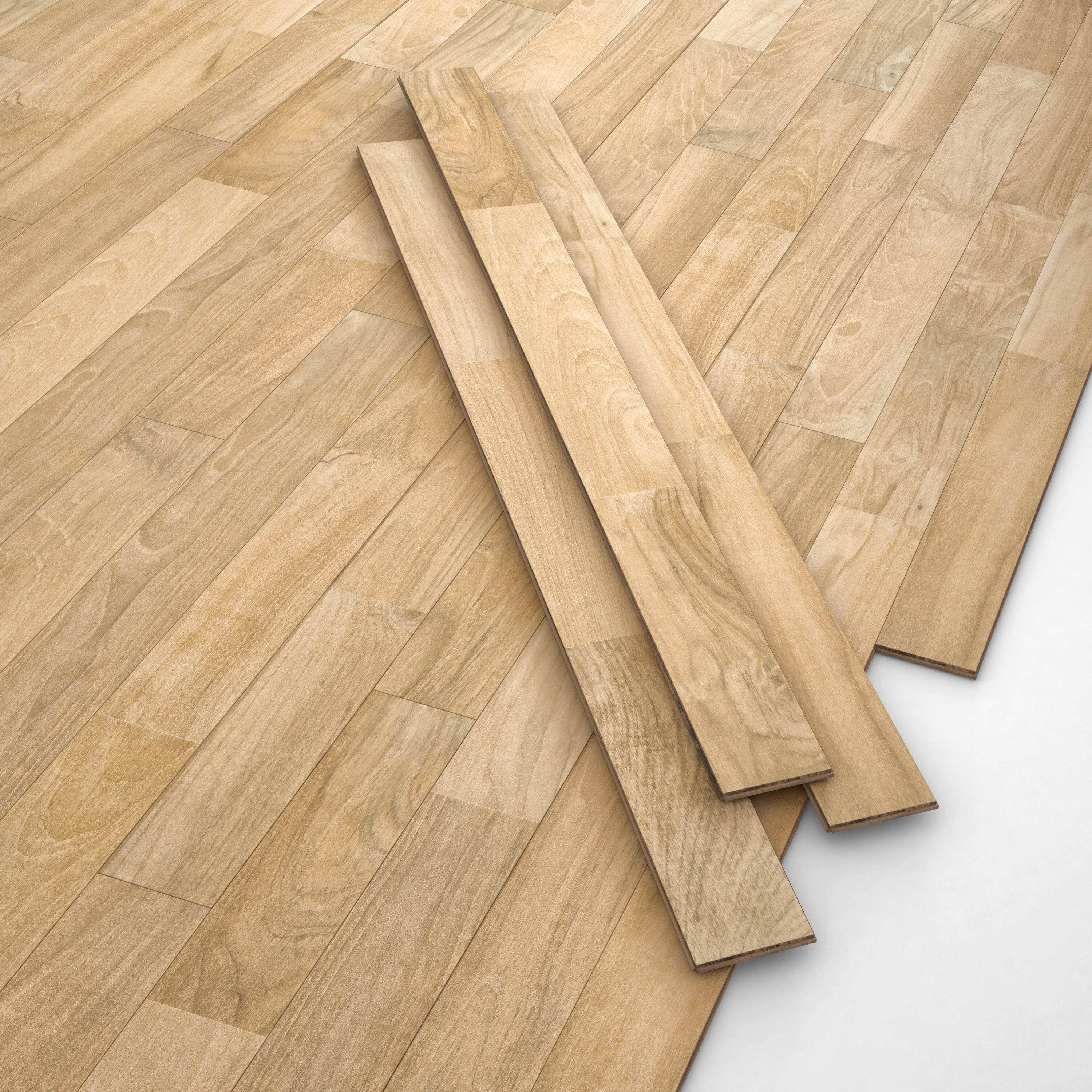 Parquet massello S WOODFLOORING in teak naturale grezzo natura sp. 12/4 mm 1.296 m² - 6