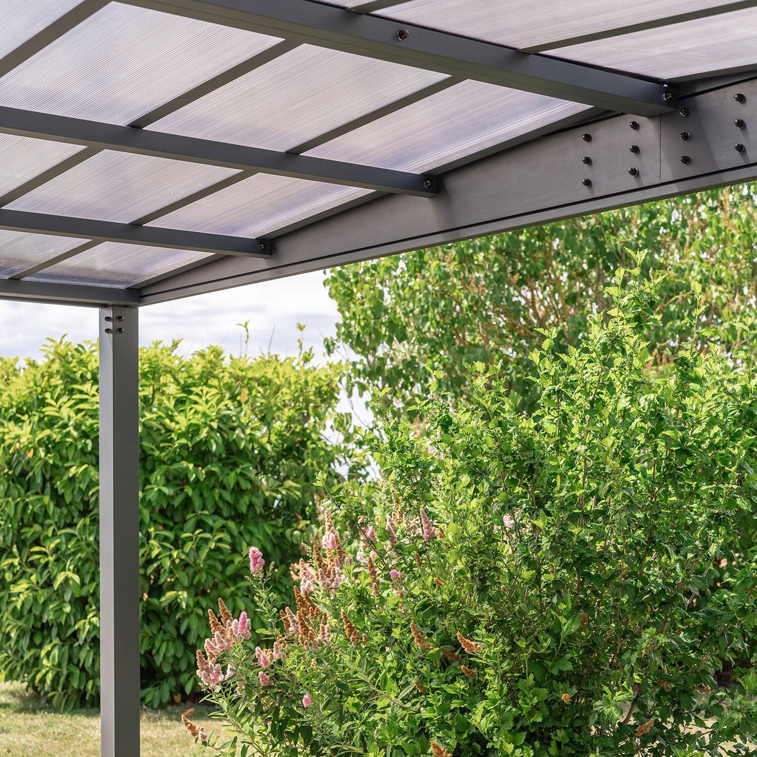 Carport aluminium TRIGANO 1 voiture, 15.65 m² - 10