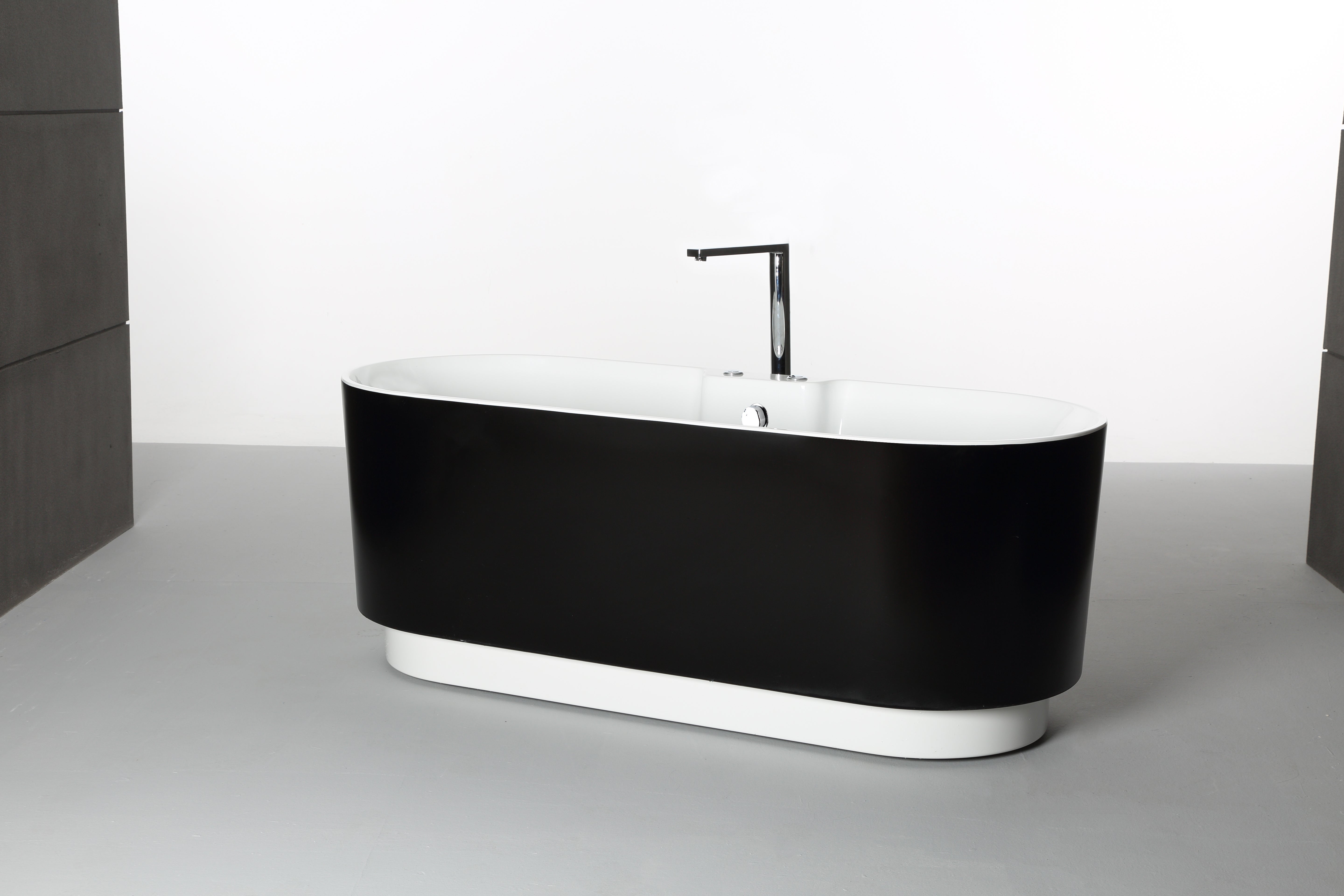 Baignoire balnéo L.175x l.75cm noir Ukio SPALINA - 6