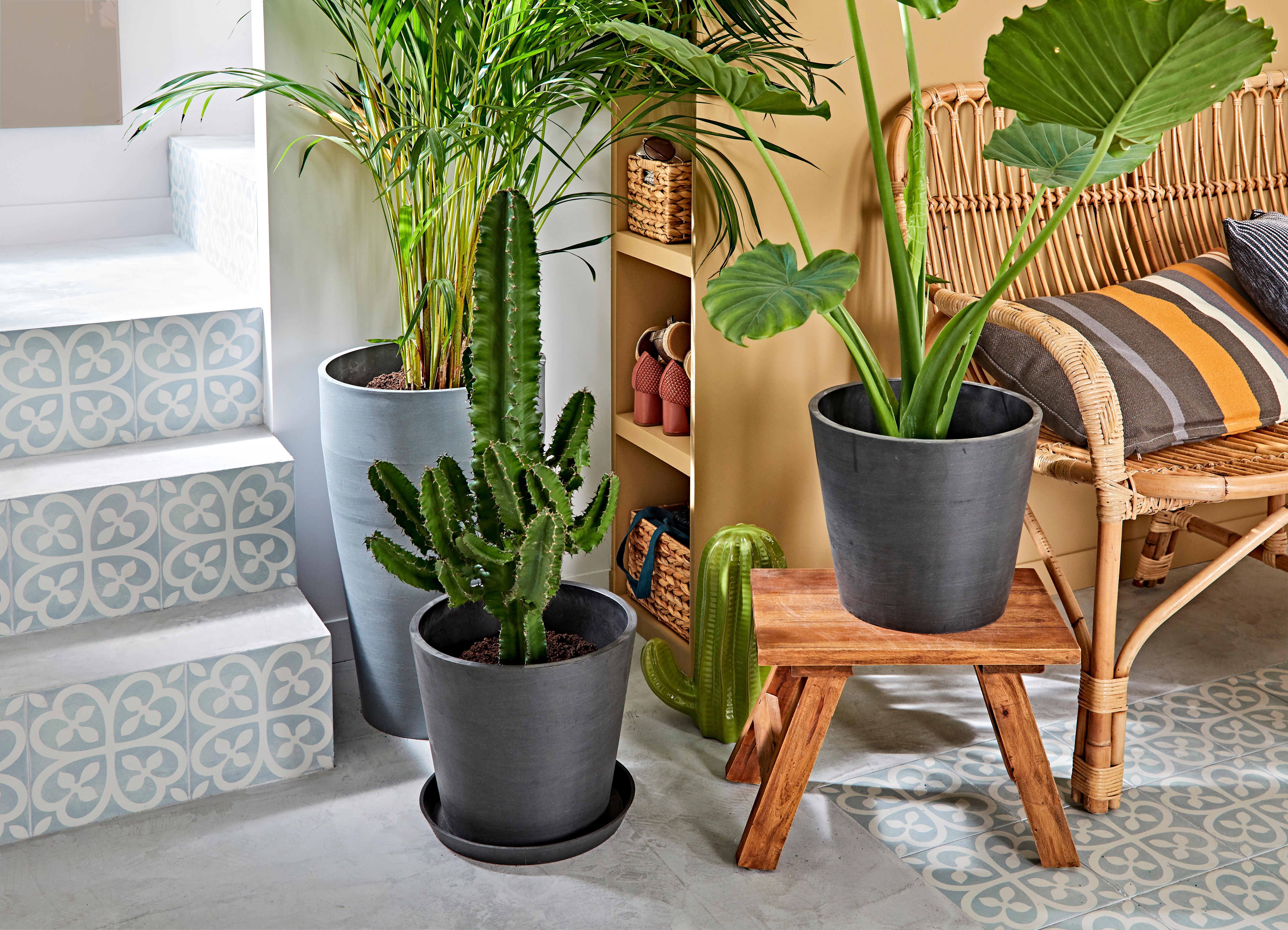 Soucoupe en résine Ø36-H3 ECOPOTS Amsterdam Anthracite - 3