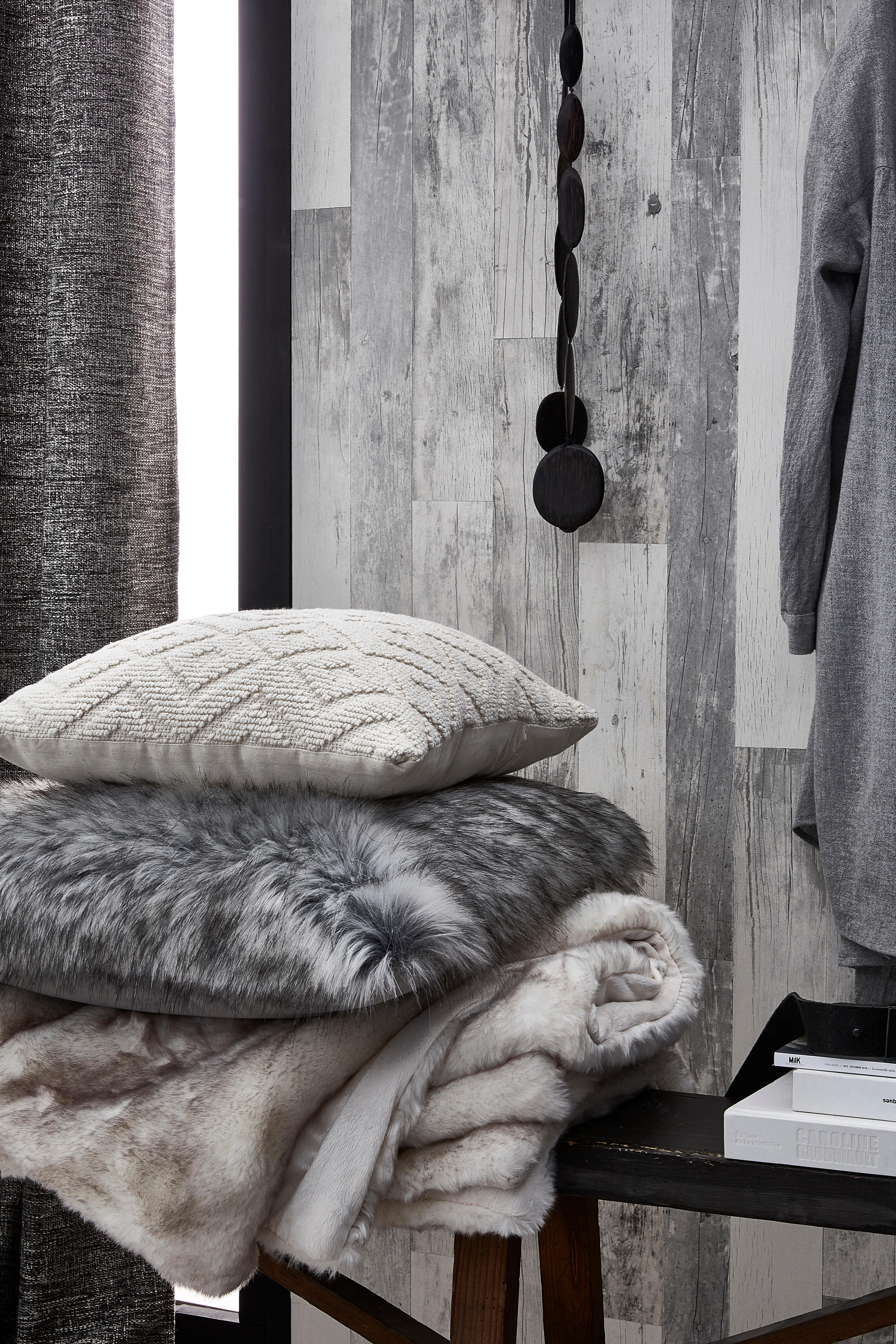 Coussin Roso, écru l.40 x L.40 cm - 10