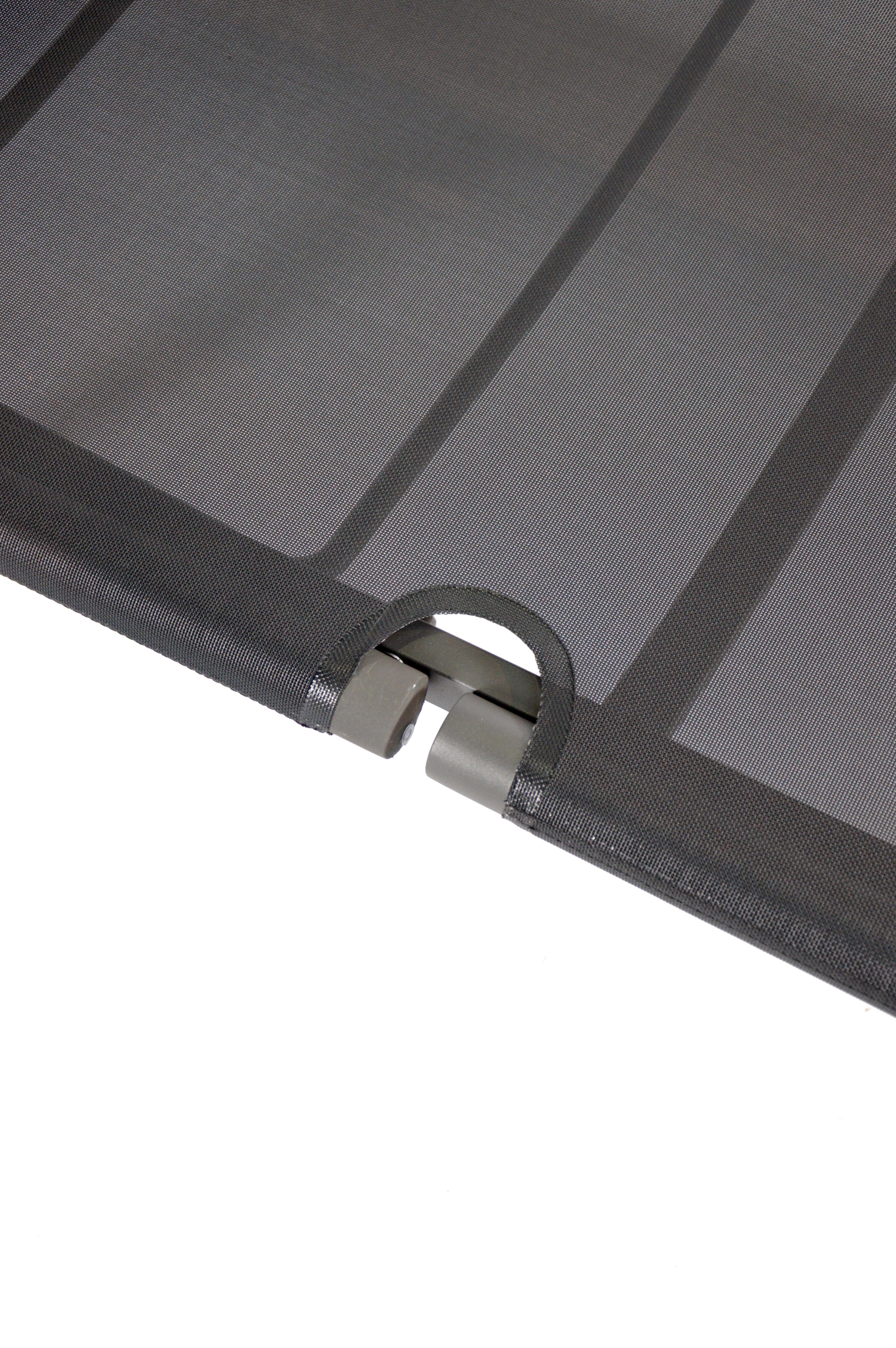 Bain de soleil de jardin ARCANE Paloma en aluminium noir - 12